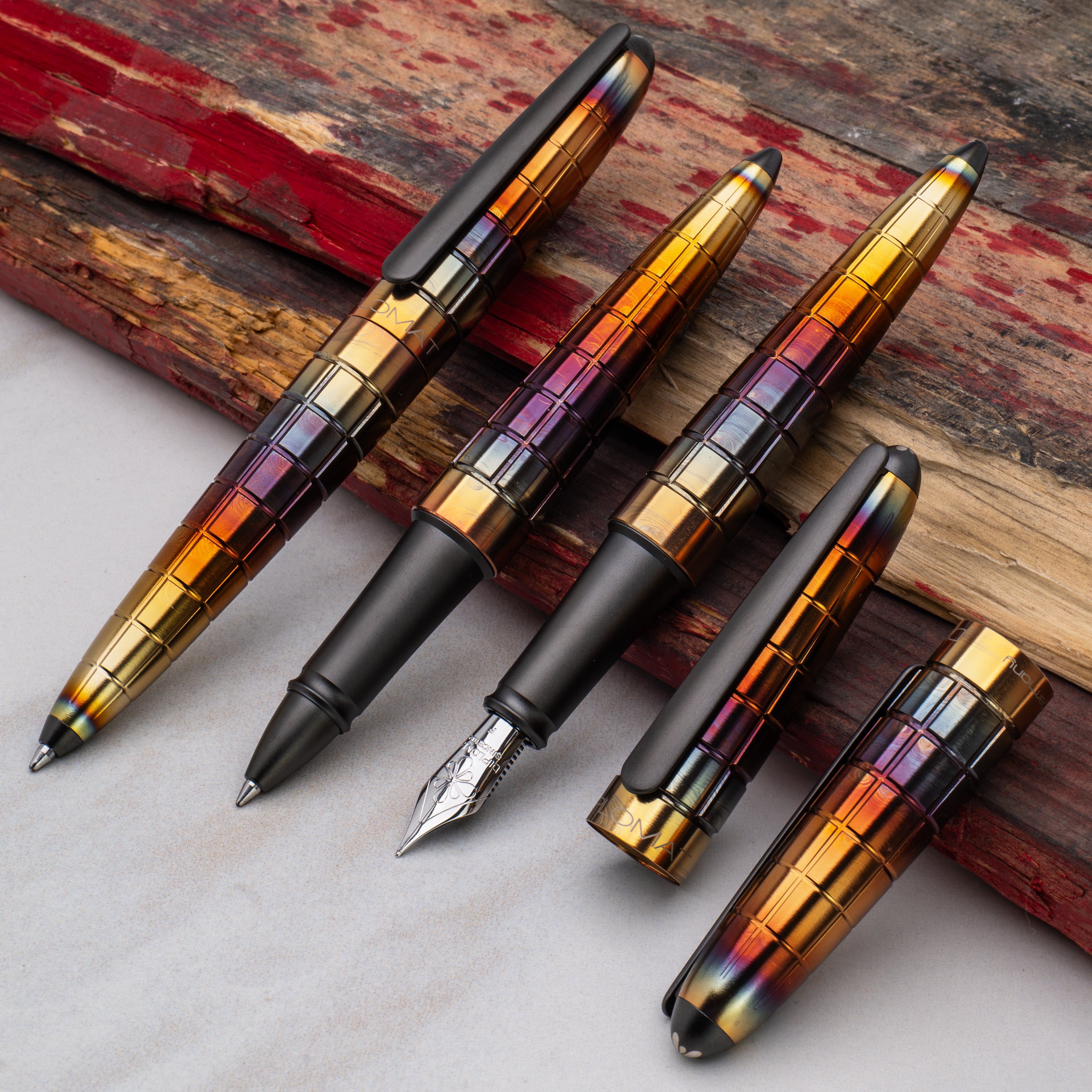 Diplomat Aero Rhomb Flame easyFLOW Ballpoint Pen
