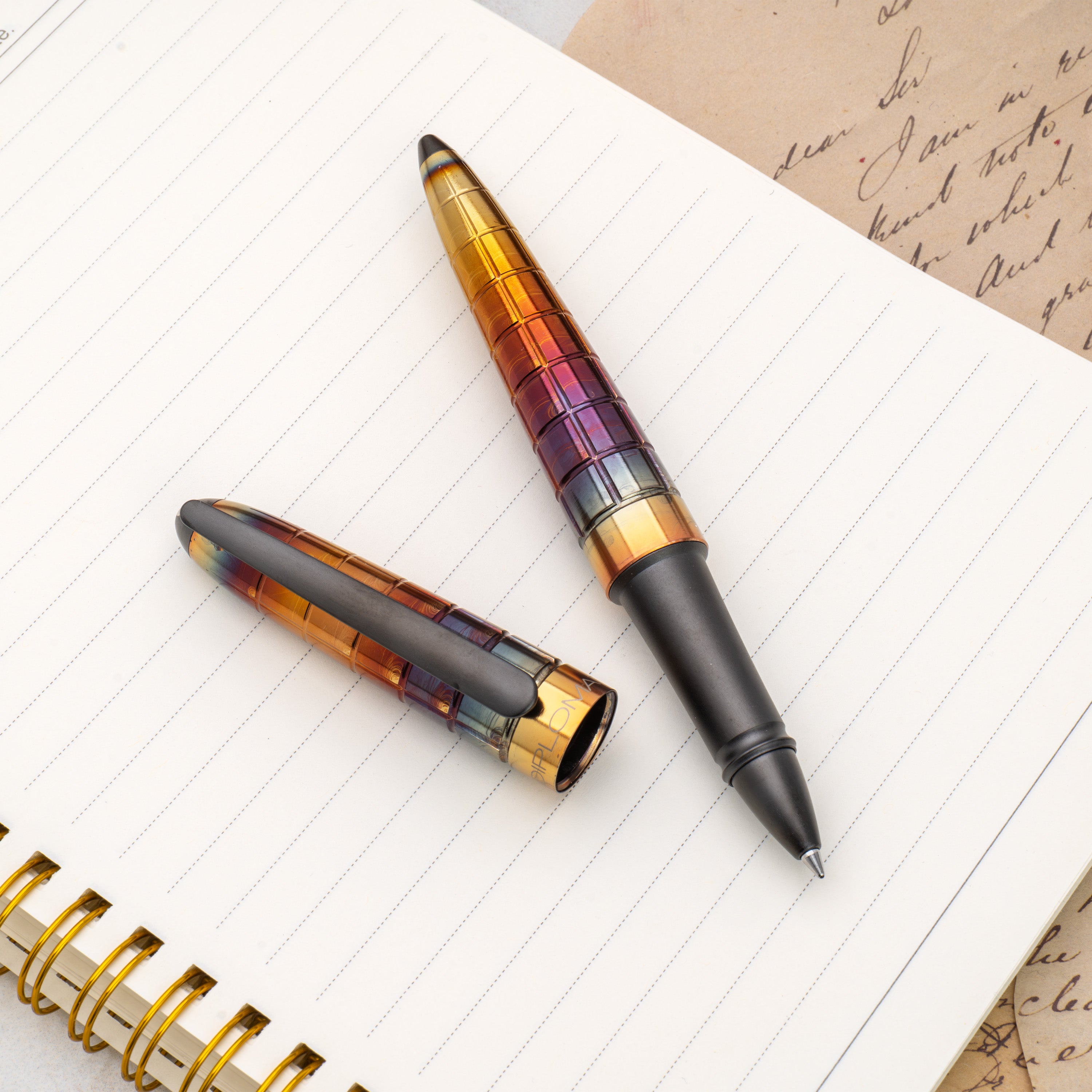 Diplomat Aero Rhomb Flame Rollerball Pen