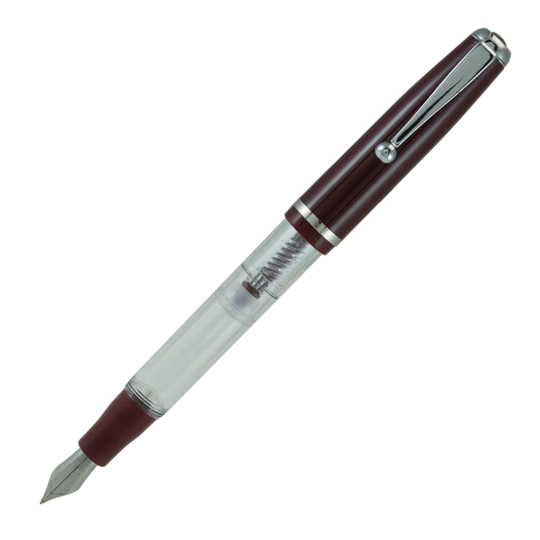Stipula Splash V-Flex Piston Bordeaux Fountain Pen
