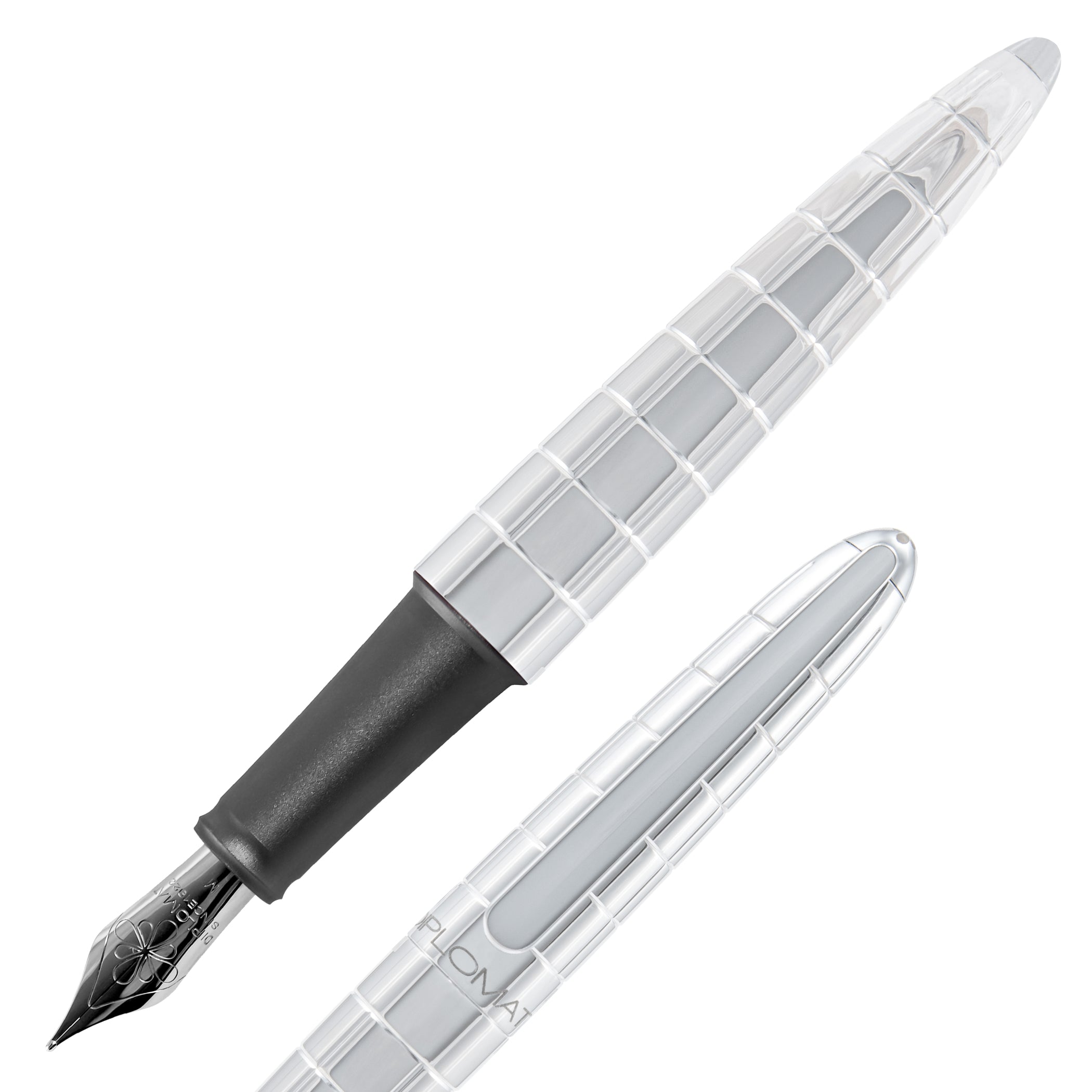 Diplomat Aero Rhomb Chrome Fountain Pen