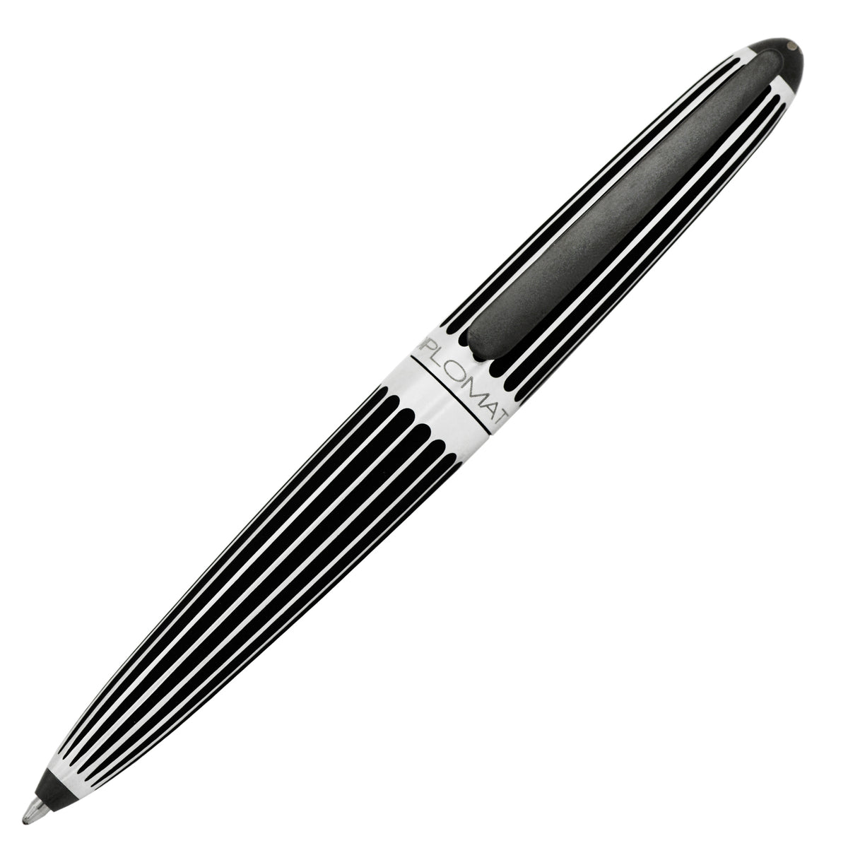 Diplomat Aero Stripes Black easyFLOW Ballpoint Pen