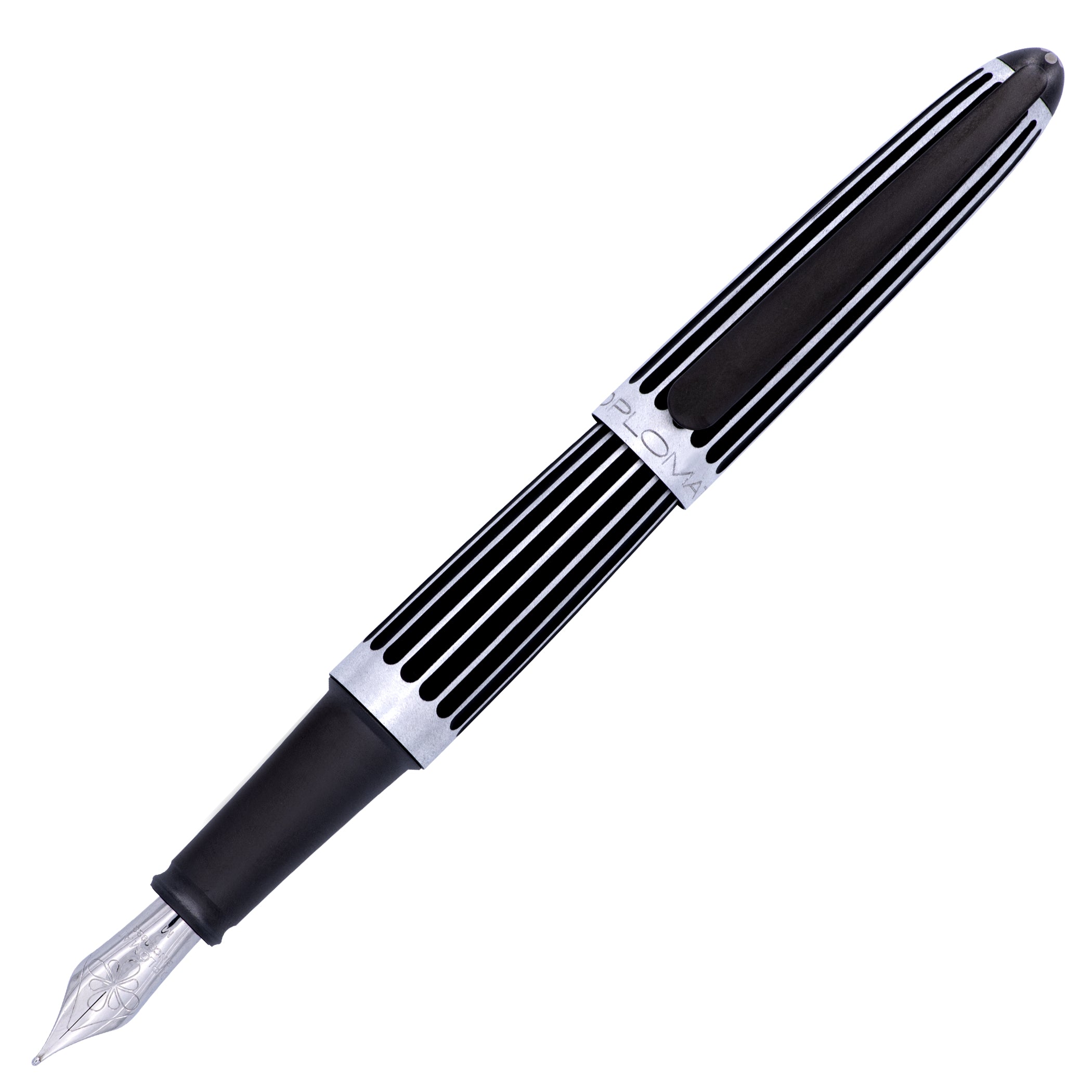 Diplomat Aero Stripes Black Fountain Pen