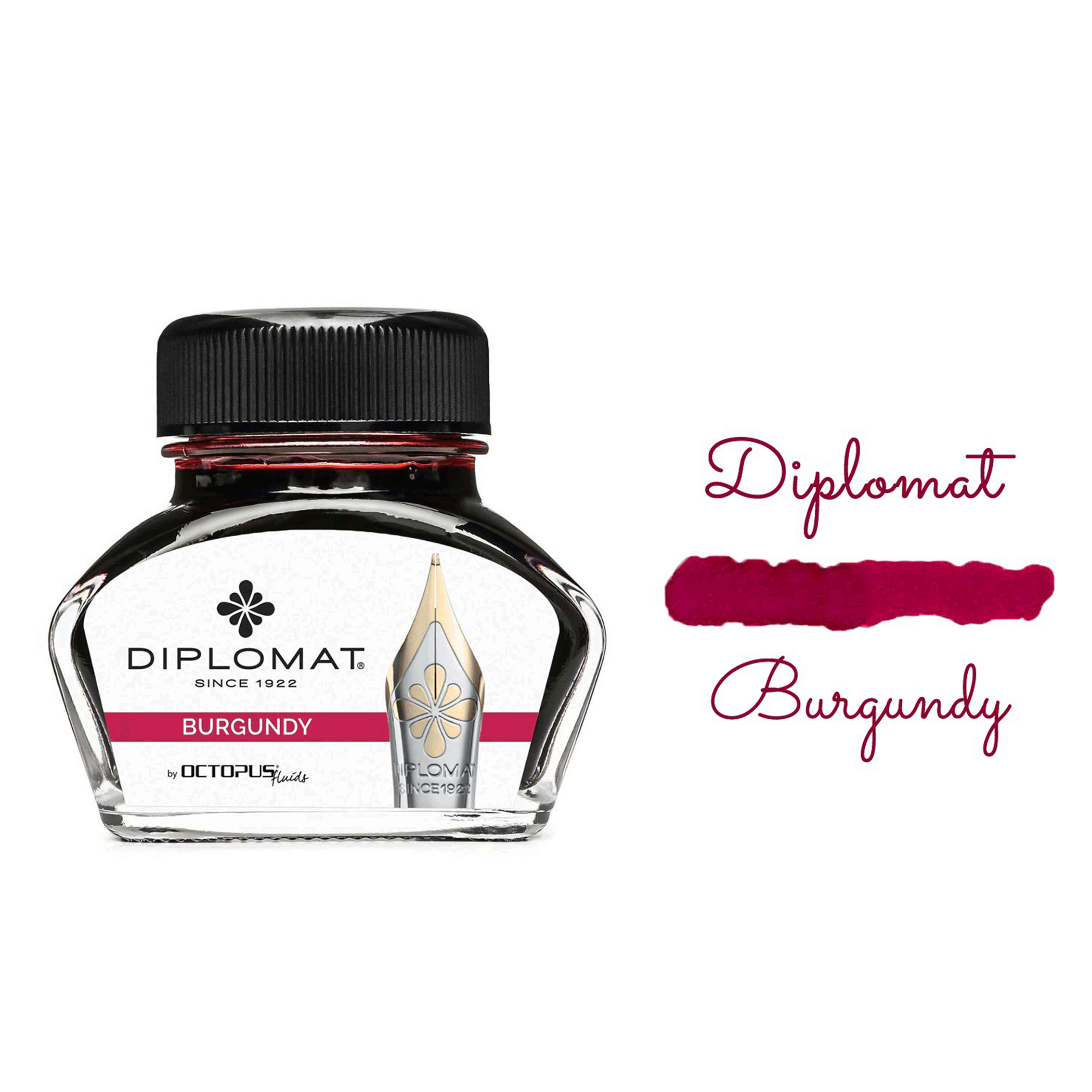 Diplomat Ink Burgundy Red 30ml