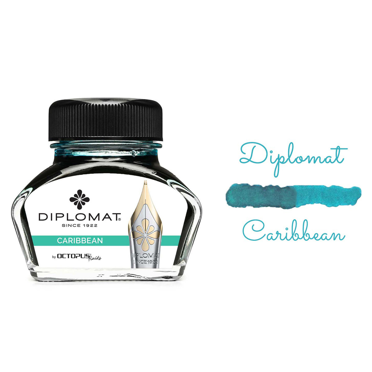 Diplomat Ink Caribbean Turquoise 30ml
