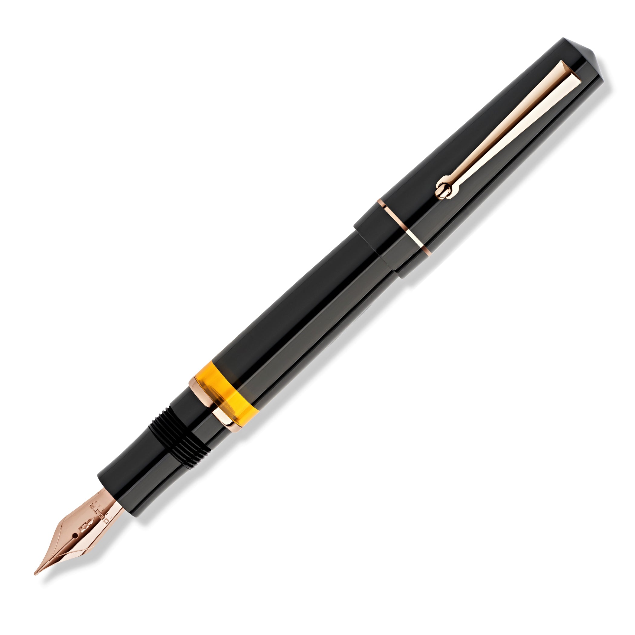 Delta Duna Matte Black Rosegold Trim Fountain Pen