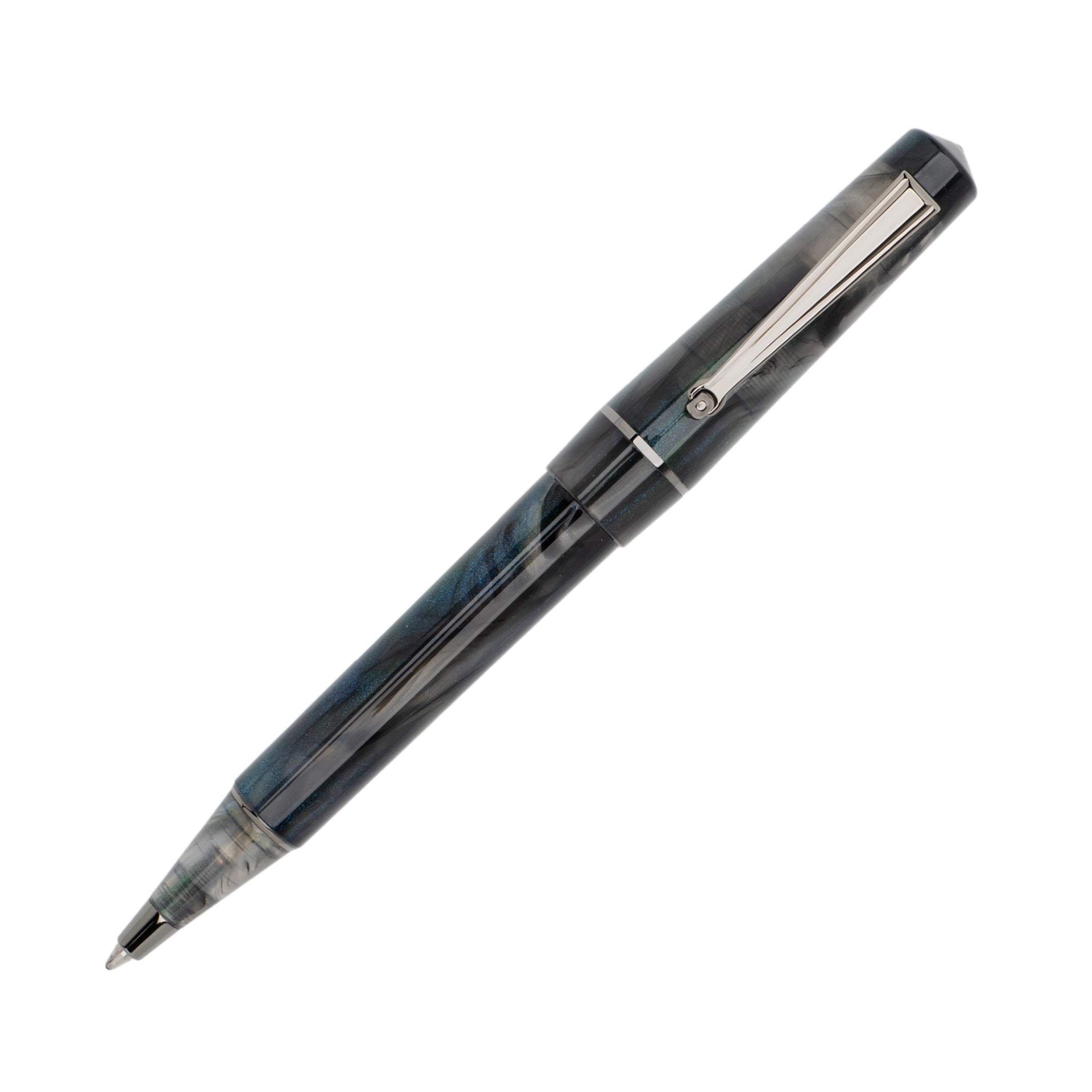 Delta Duna Zephyr(grey) Ruthenyum Trim Ballpoint Pen