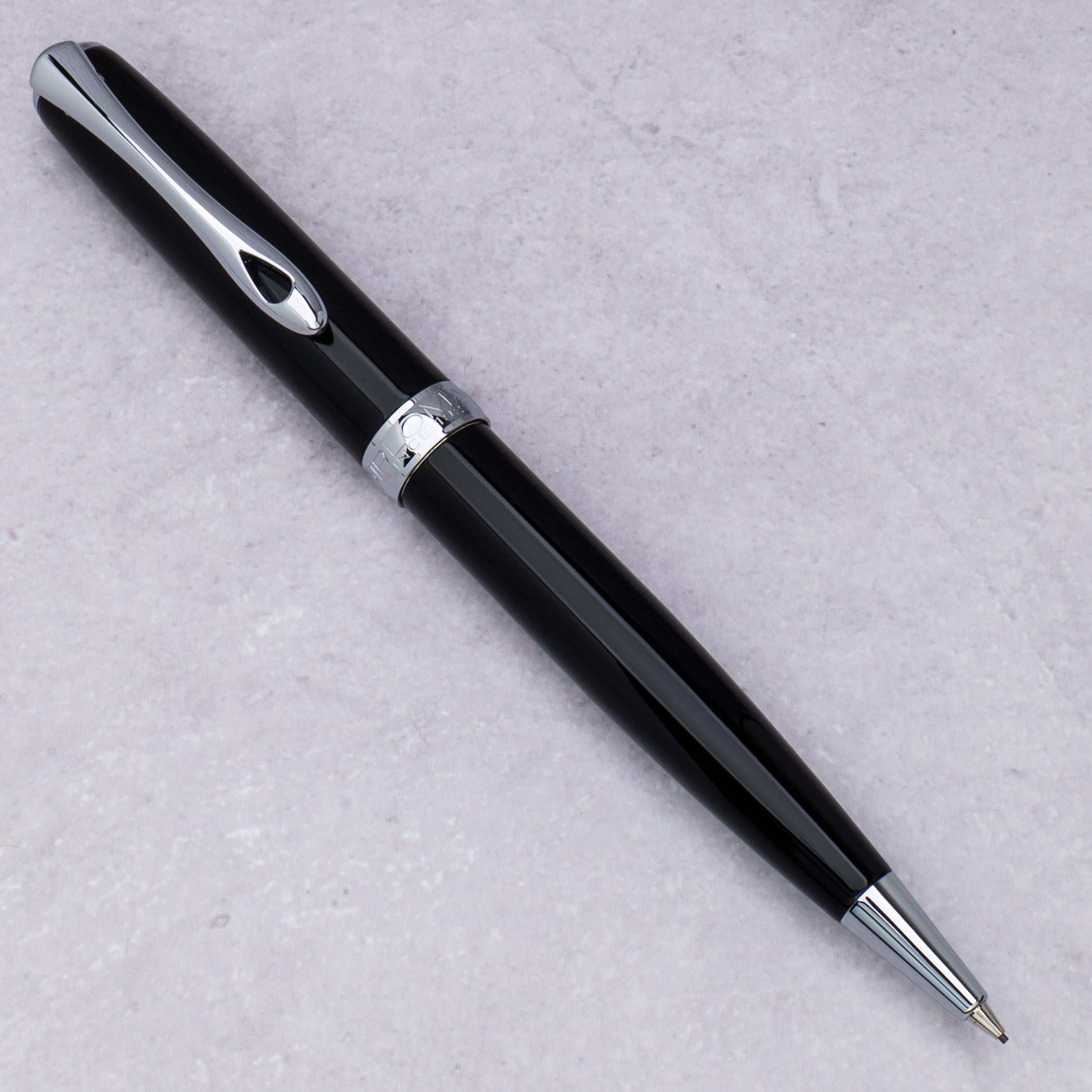 Diplomat Excellence A2 Black Lacquer with Chrome Trim 0.7 mm Mechanical Pencil