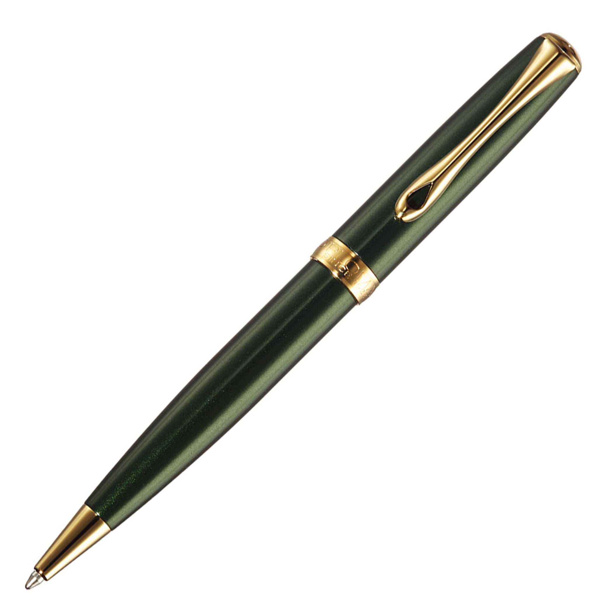 Diplomat Excellence A2 Evergreen with Gold Trim easyFLOW Ballpoint Pen
