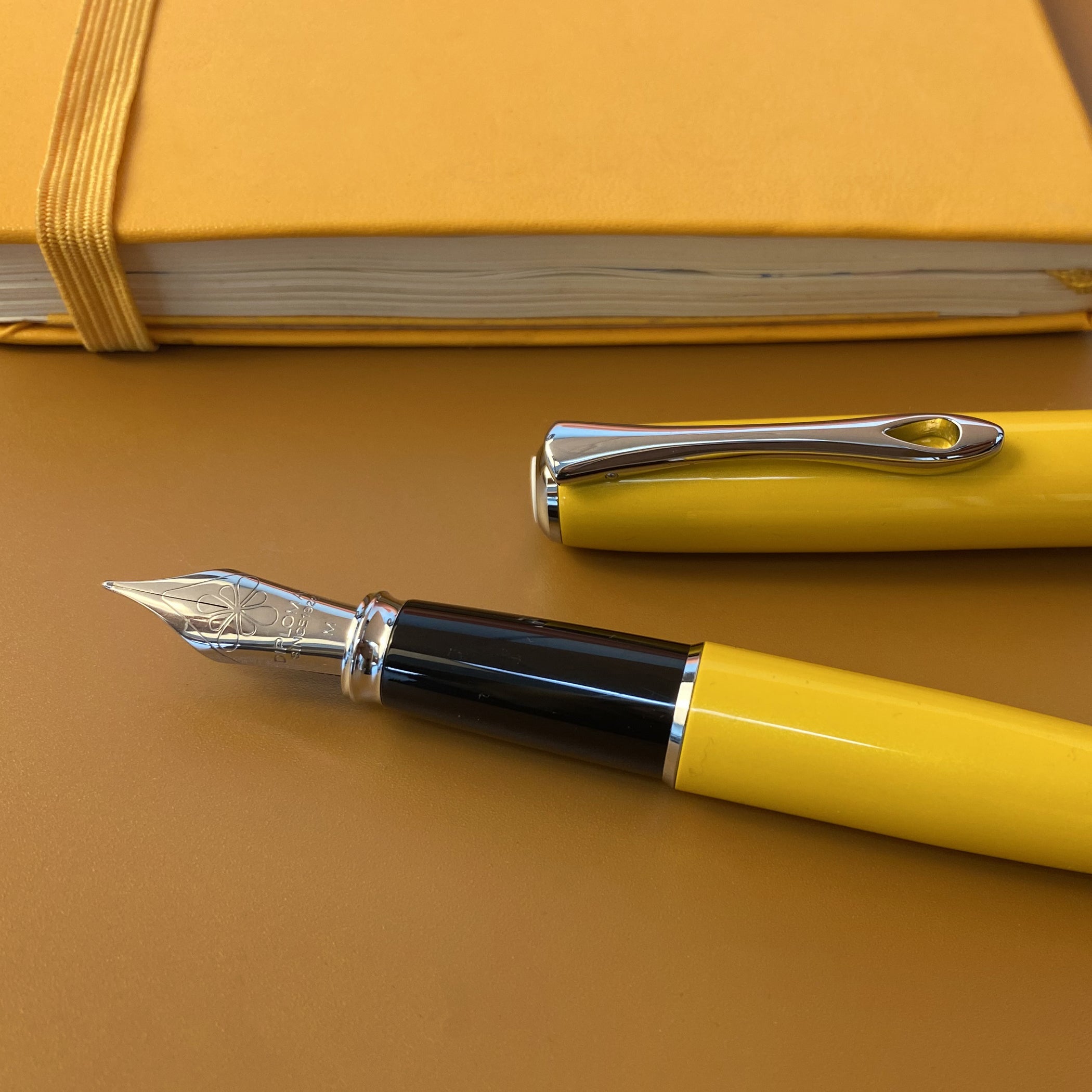 Diplomat Excellence A2 Yellow Chrome Fountain Pen