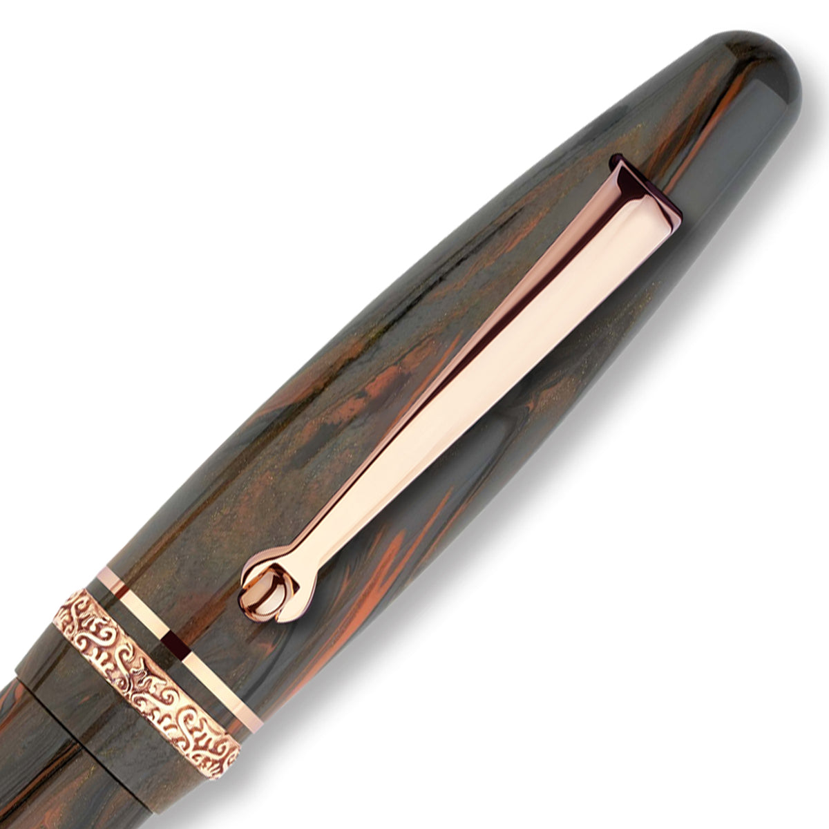 Maiora Ultra Ogiva Golden Age 2.0 Earth/Rosegold Ballpoint Pen