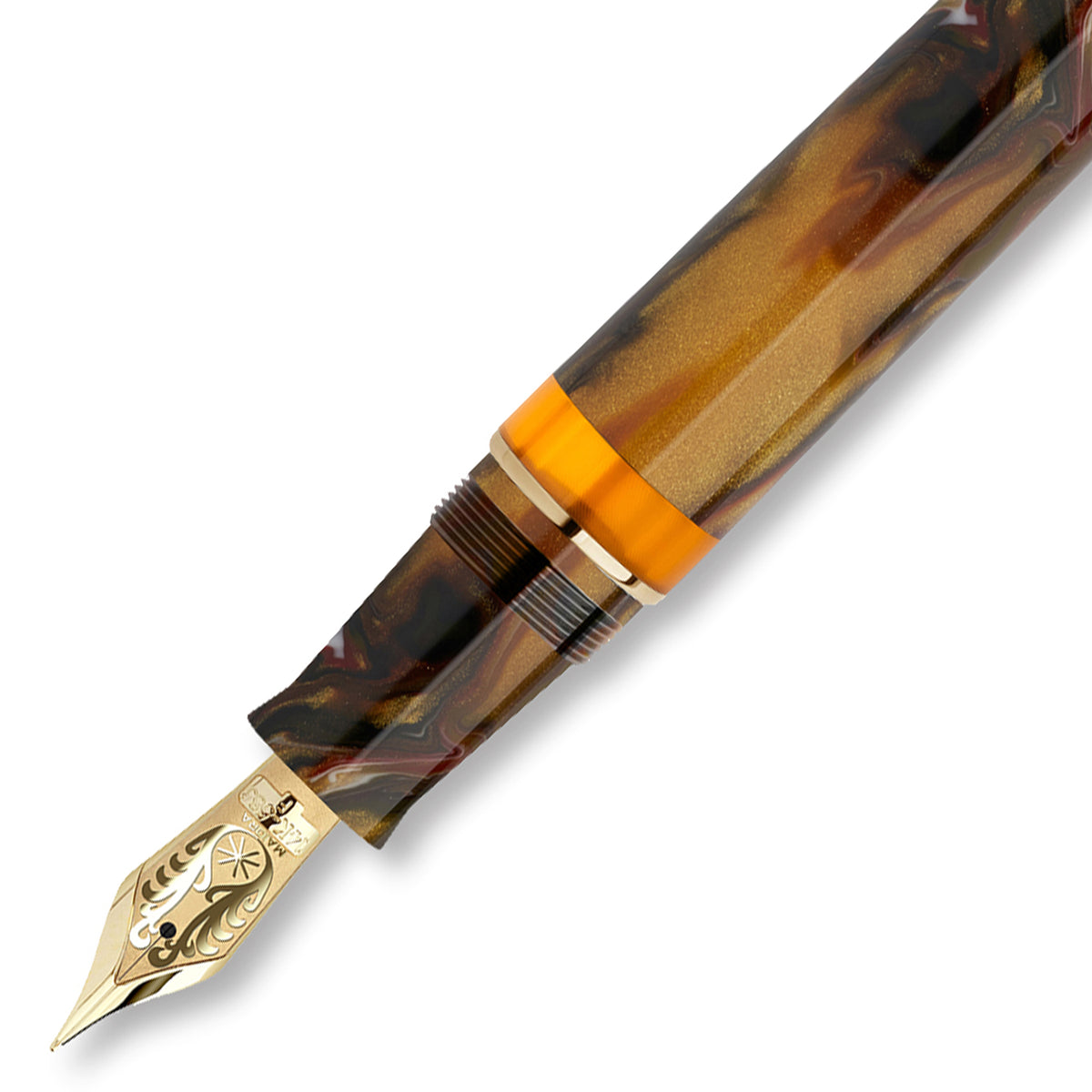 Maiora Ultra Ogiva Golden Age 2.0 Fire/Gold Fountain Pen
