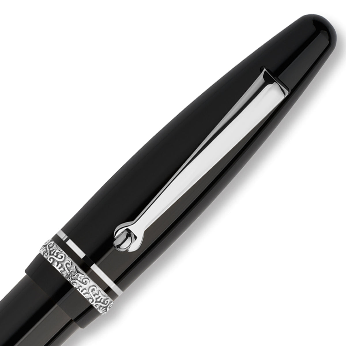 Maiora Ultra Ogiva Golden Age 2.0 Nera/Palladium Ballpoint Pen