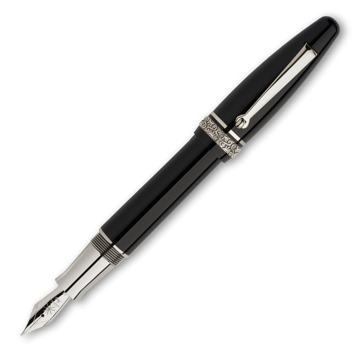 Maiora Ultra Ogiva Golden Age 2.0 Nera/Palladium Fountain Pen