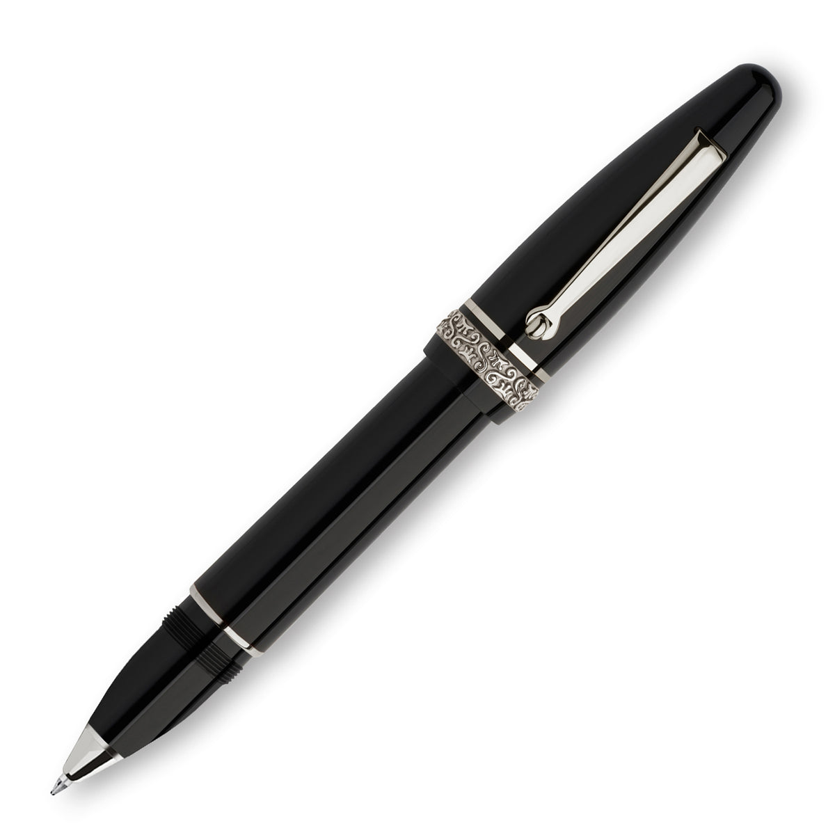 Maiora Ultra Ogiva Golden Age 2.0 Nera/Palladium Rollerball Pen