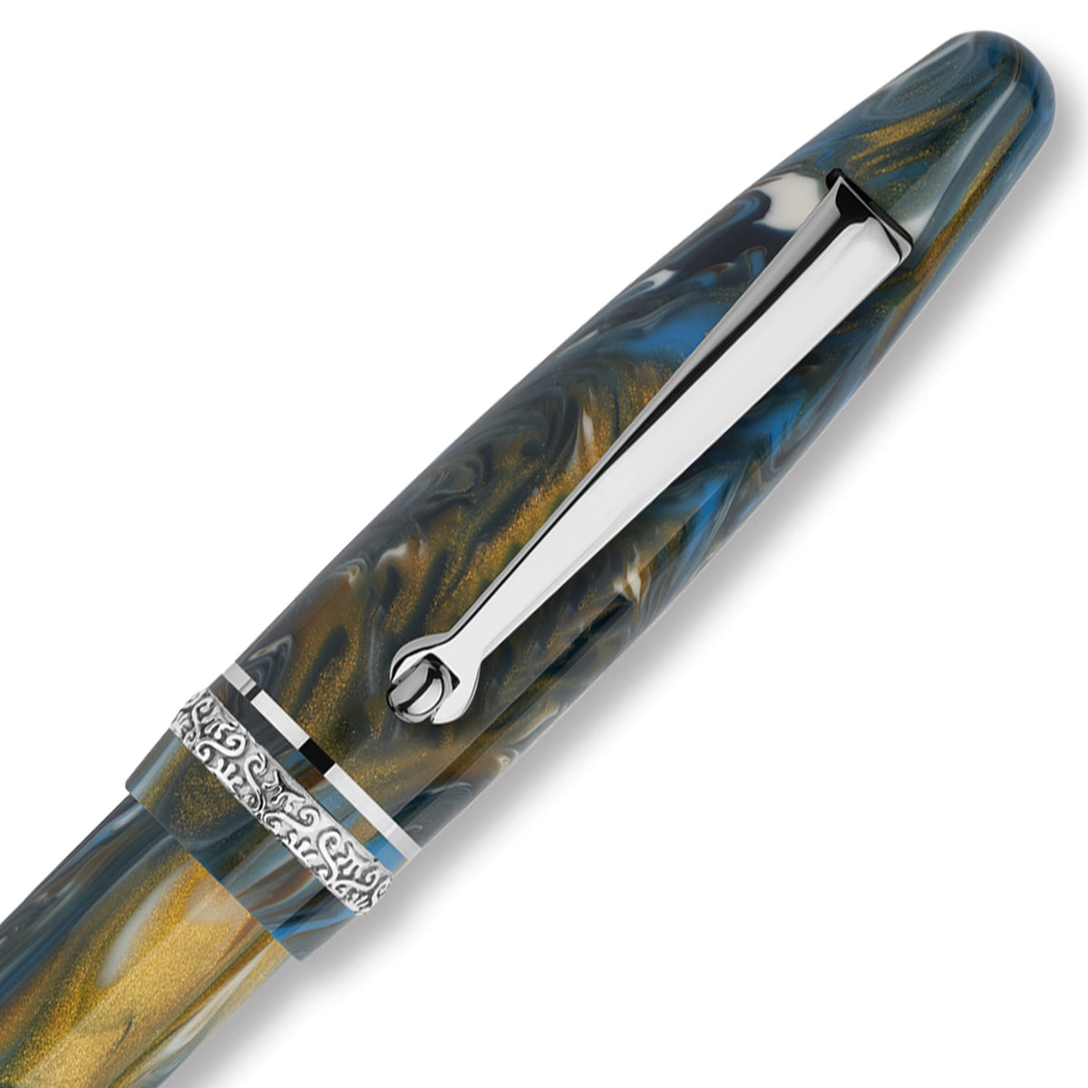 Maiora Ultra Ogiva Golden Age 2.0 Wind/Palladium Ballpoint Pen