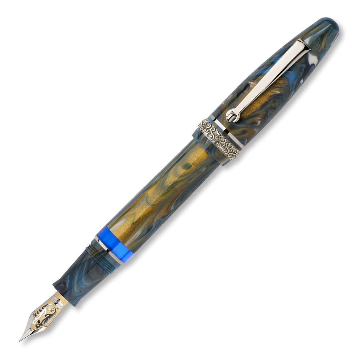 Maiora Ultra Ogiva Golden Age 2.0 Wind/Palladium Fountain Pen