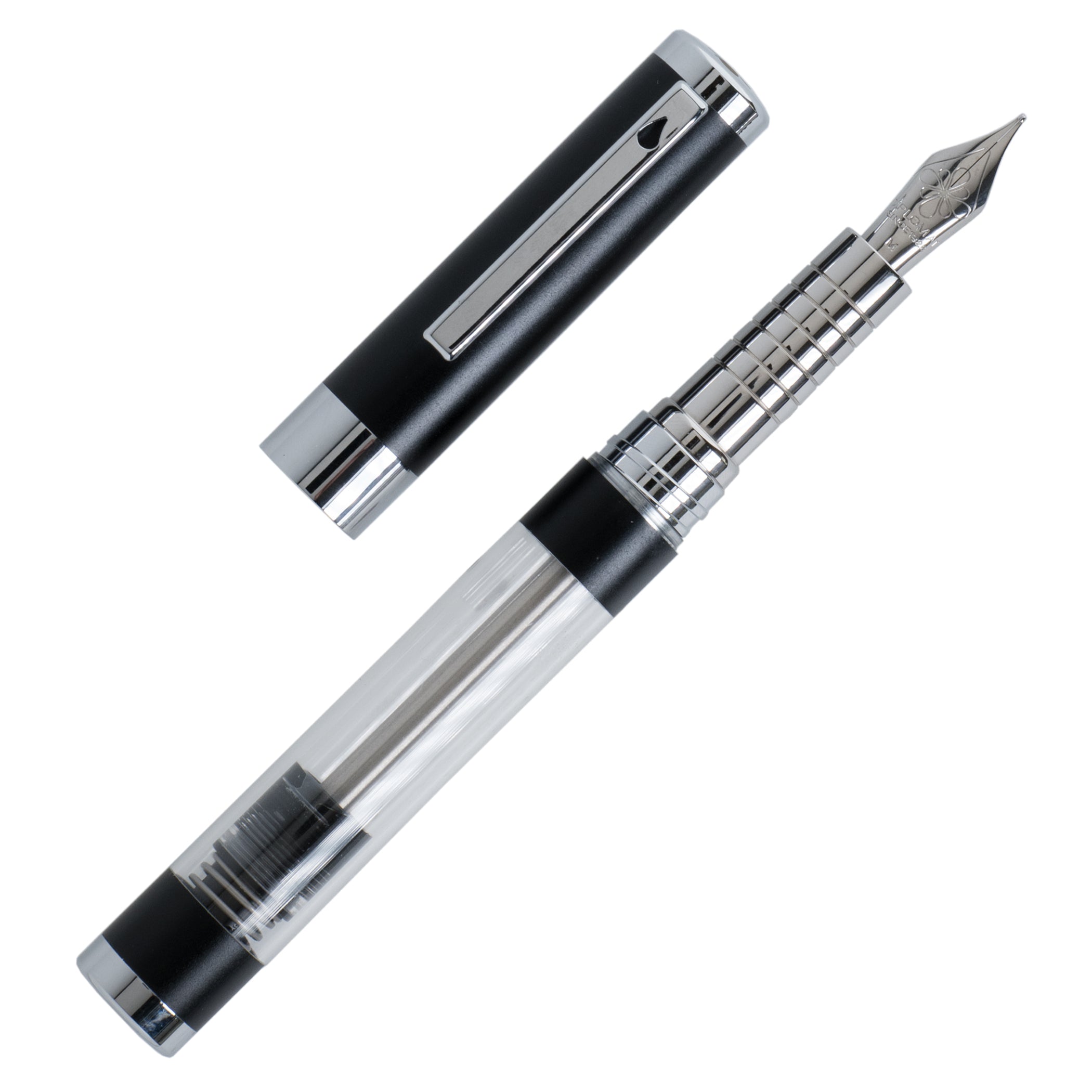 Diplomat Nexus Demo Black Chrome Numbered Edition Fountain Pen