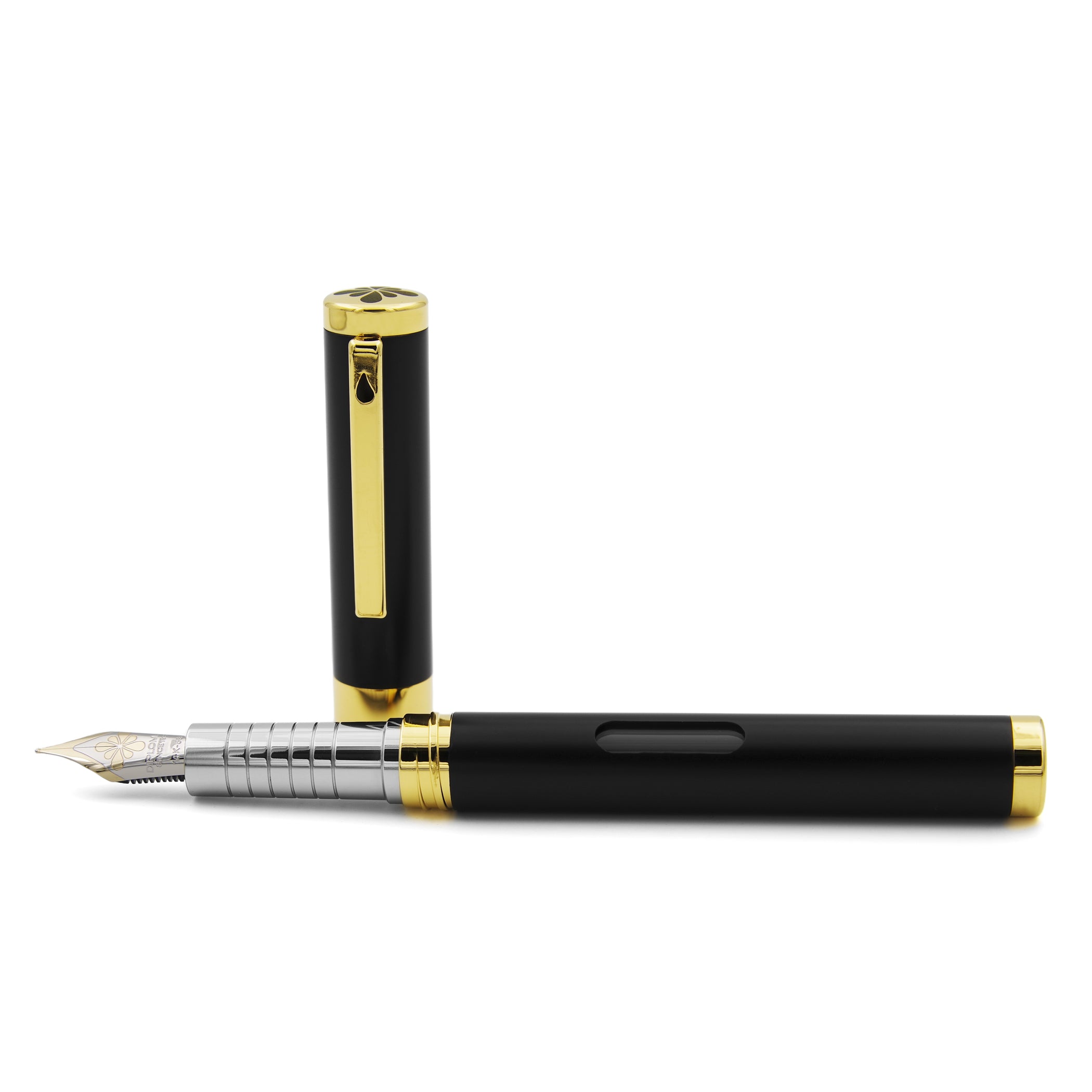 Diplomat Nexus Black Gold Fountain Pen 14kt Nib