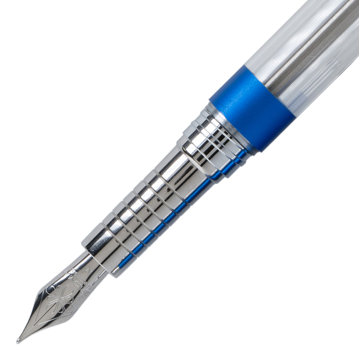Diplomat Nexus Demo Blue Chrome Numbered Edition Fountain Pen