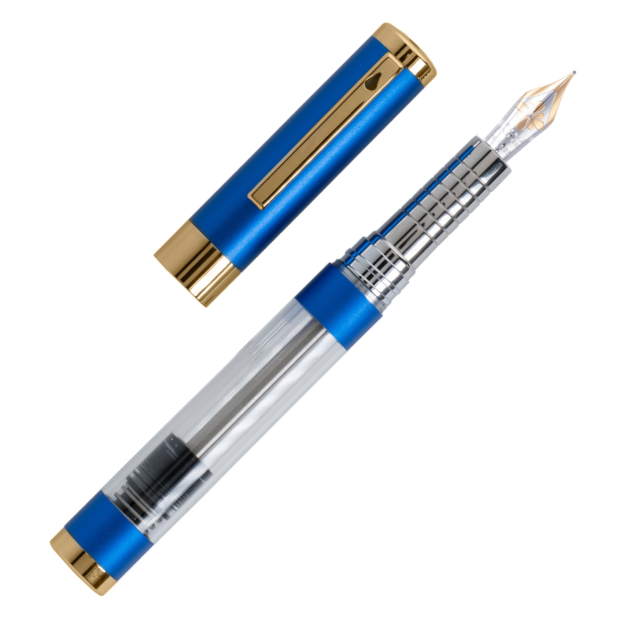 Diplomat Nexus Demo Blue Gold Numbered Edition Fountain Pen 14kt Nib
