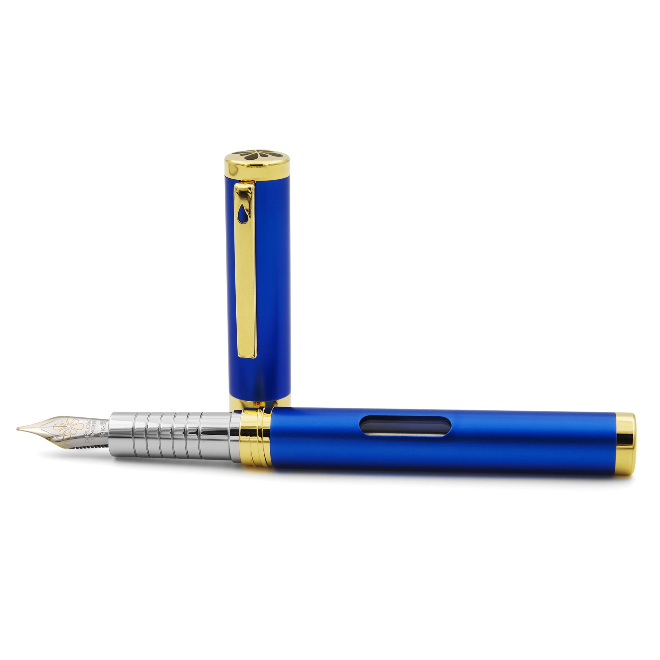 Diplomat Nexus Blue Gold Fountain Pen 14kt Nib