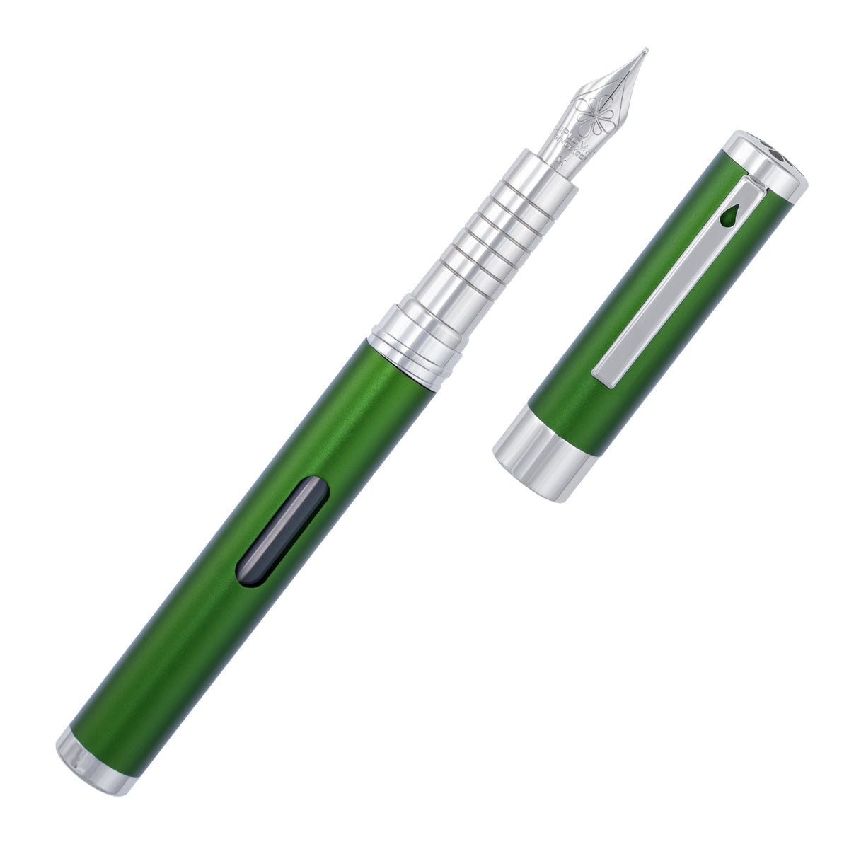 Diplomat Nexus Green Chrome Fountain Pen