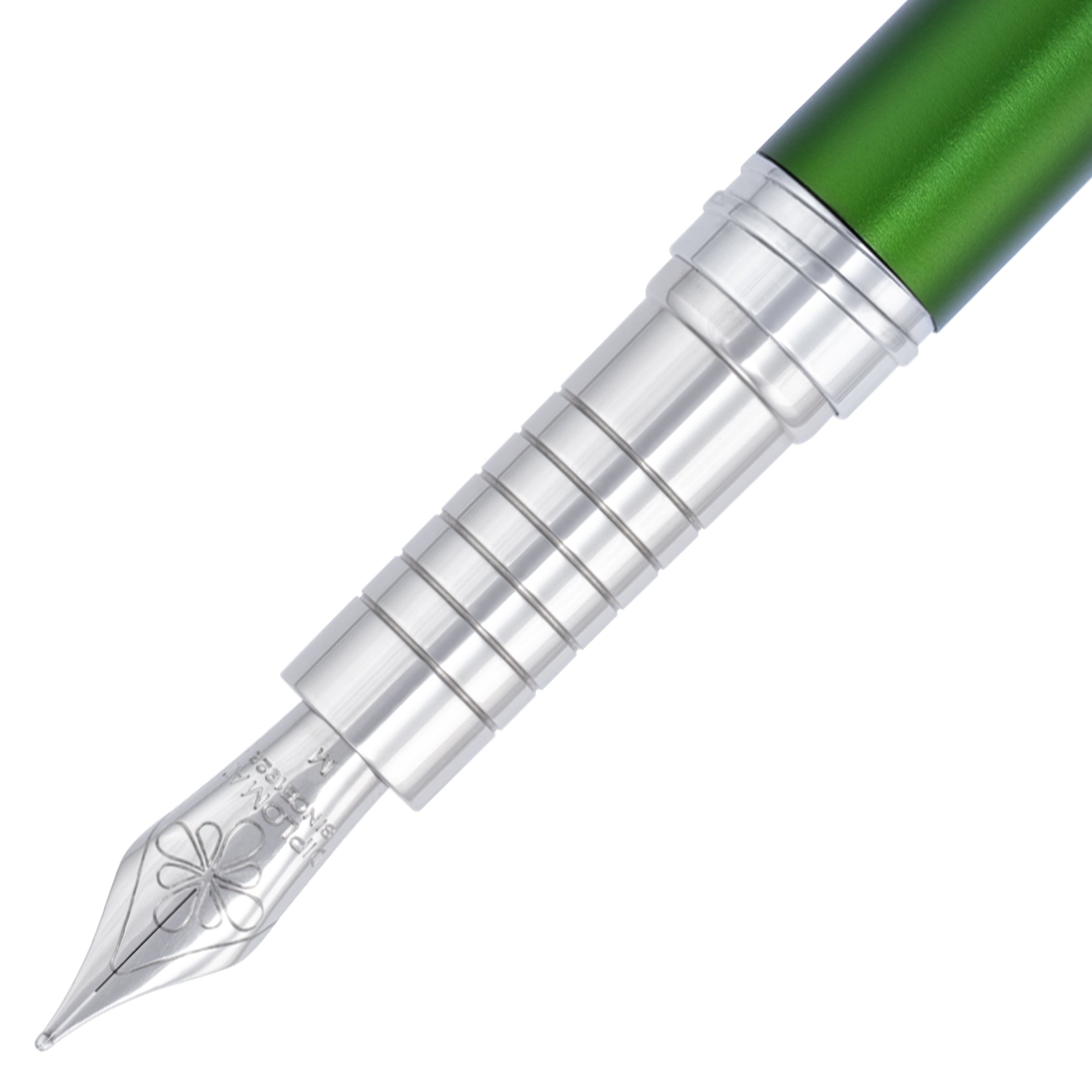Diplomat Nexus Green Chrome Fountain Pen