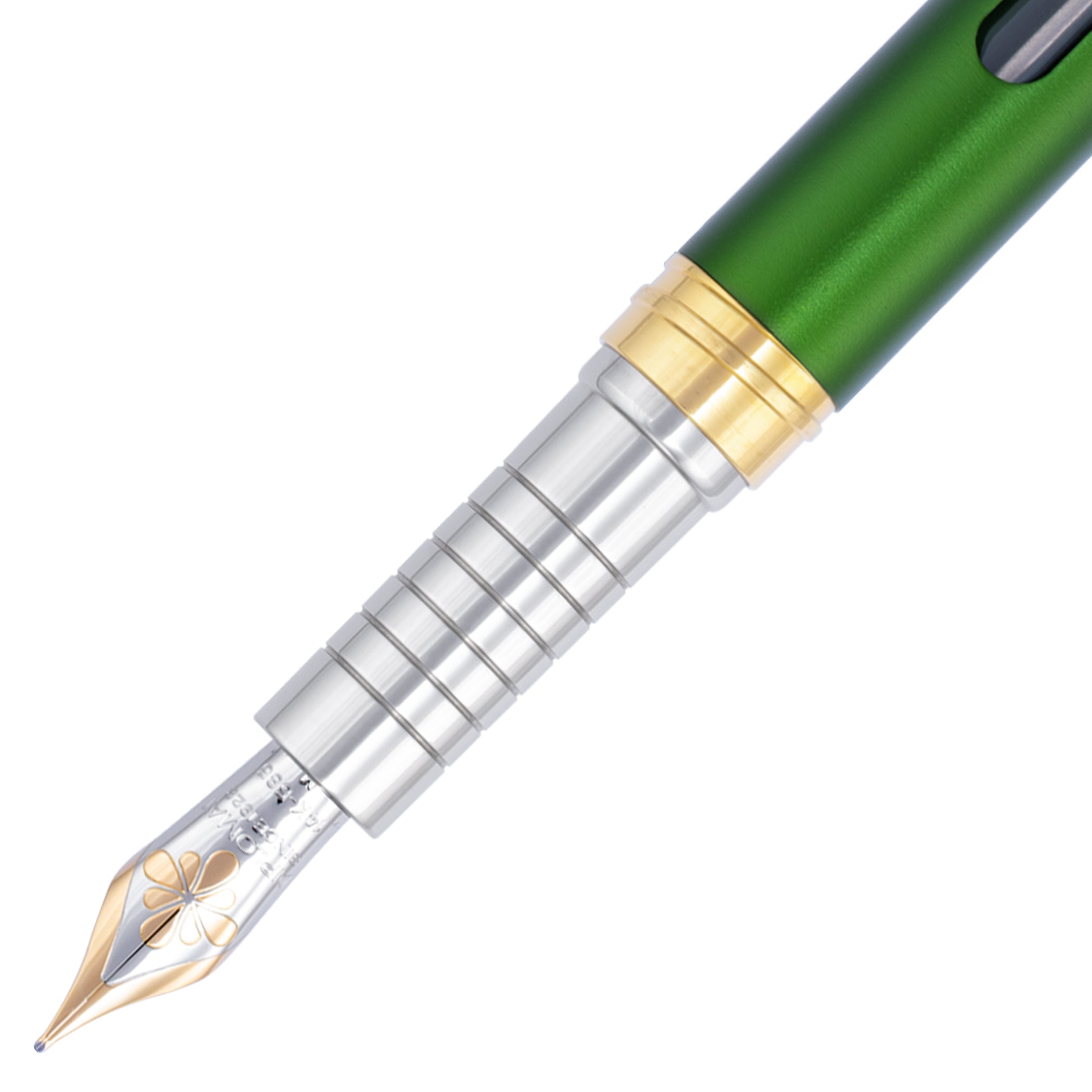 Diplomat Nexus Green Gold Fountain Pen 14kt Nib