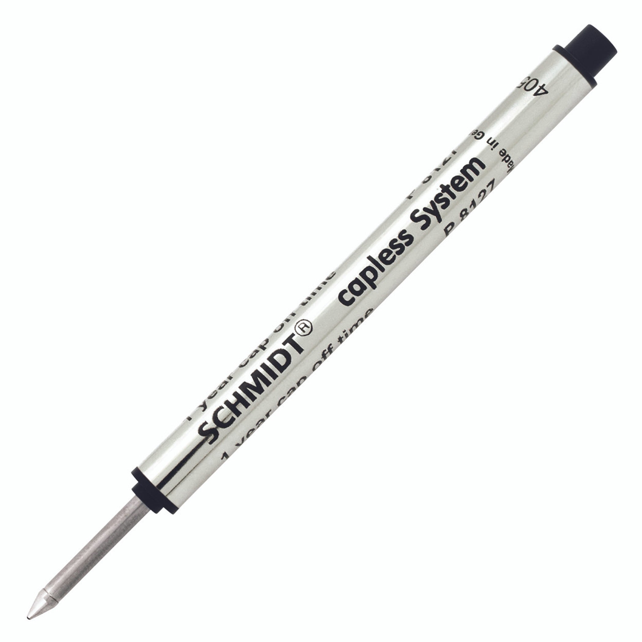 Schmidt® P8127 Short Capless Rollerball Refill Medium Point 0.7mm, 2pk