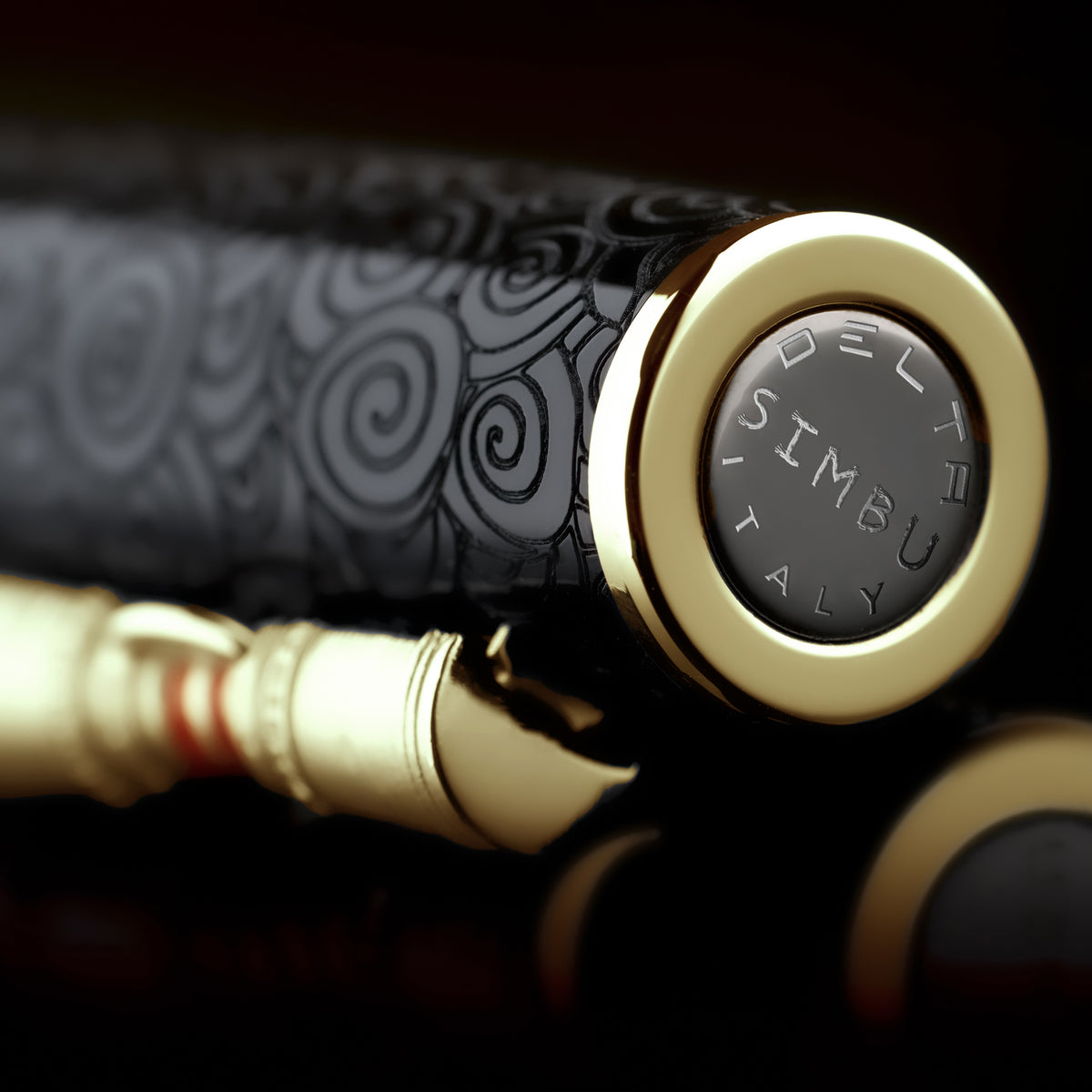 Delta Indigenous People Simbu Vermeil Rollerball Pen Black Limited Edition(88)