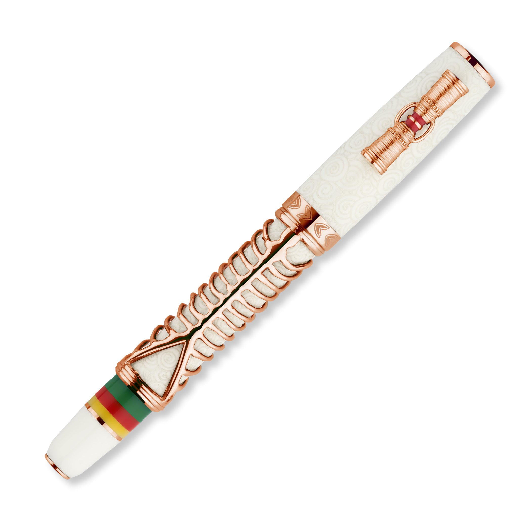 Delta Indigenous People Simbu Rose Vernell Fountain Pen White Limited Edition(88)