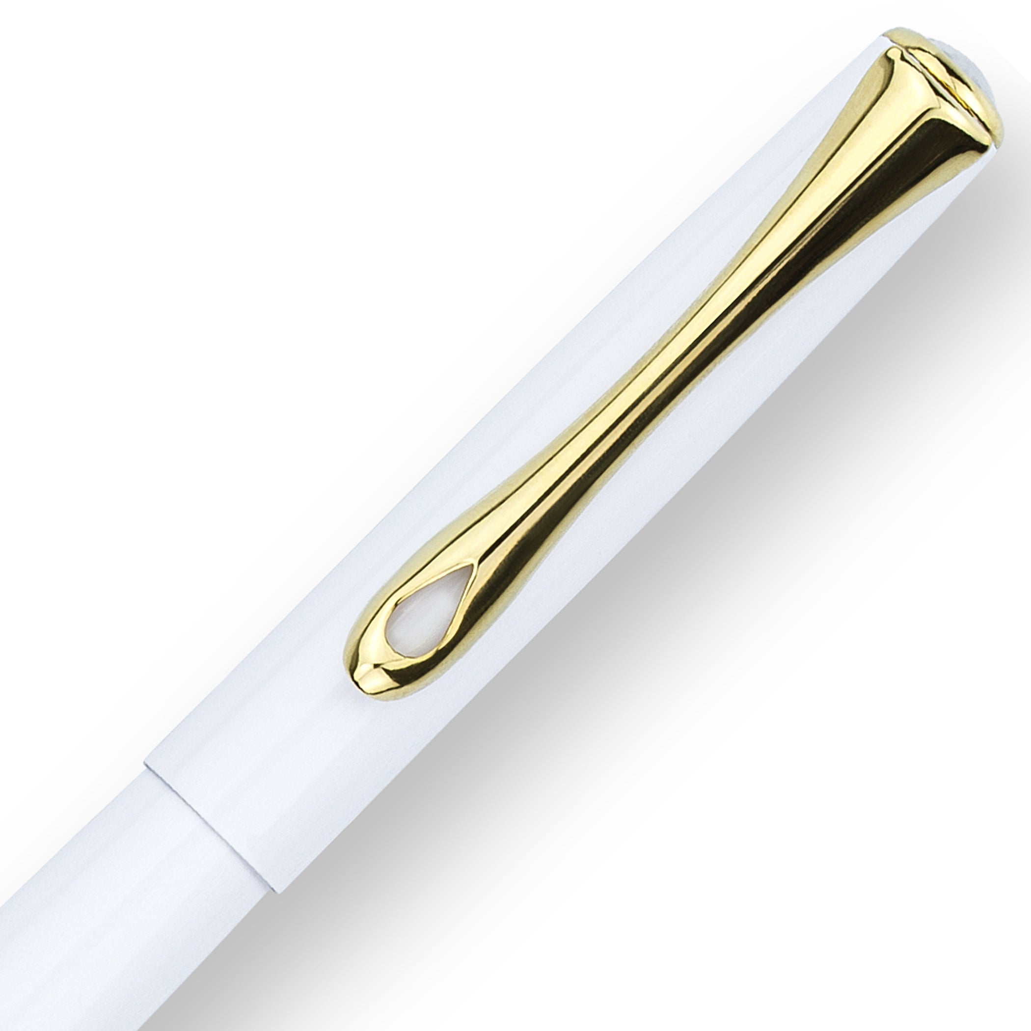 Diplomat Traveller Snowwhite Gold Fountain Pen