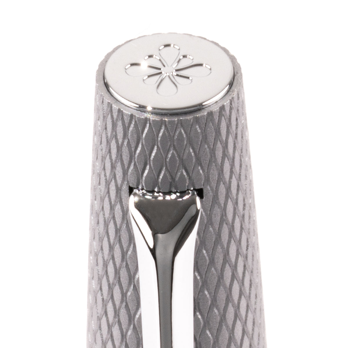Diplomat Viper Silver Guilloche Fountain Pen Fine/Medium Nib