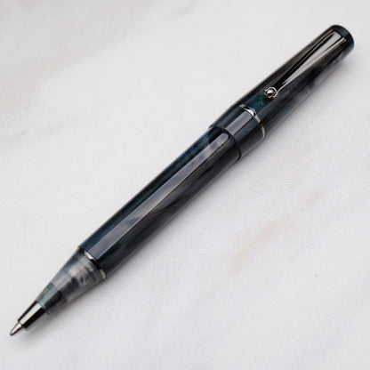 Delta Duna Zephyr(grey) Ruthenyum Trim Ballpoint Pen