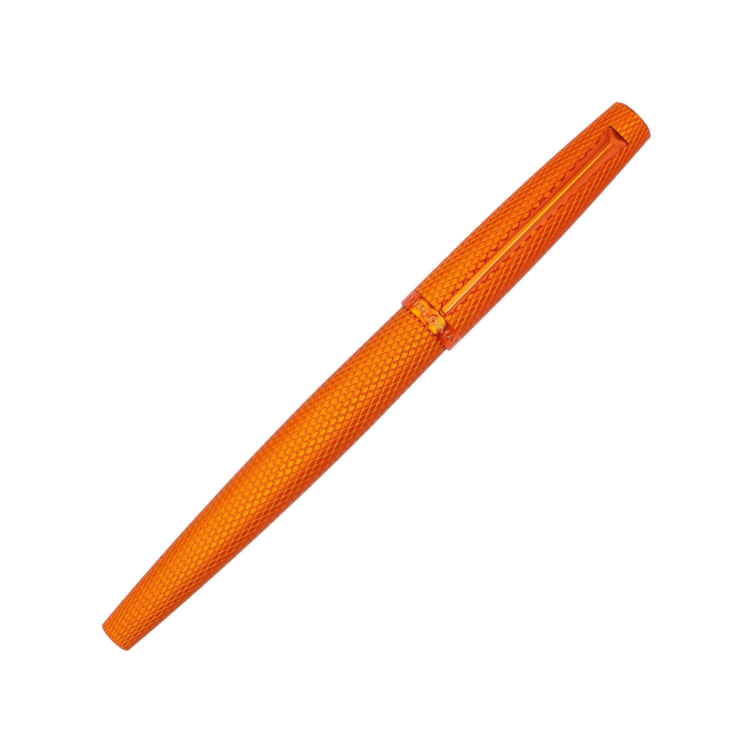 Diplomat Viper Orange Guilloche Fountain Pen Fine/Medium Nib