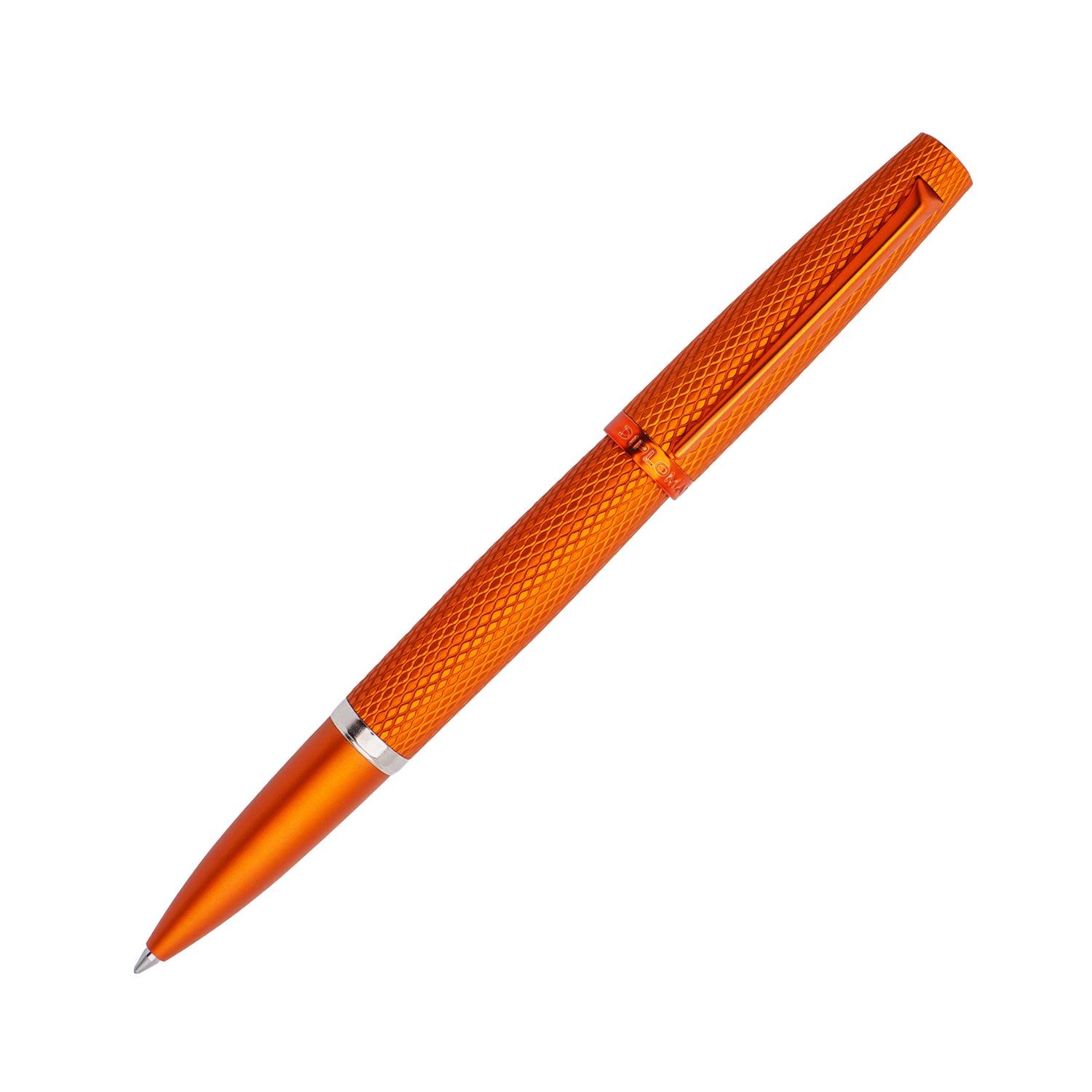 Diplomat Viper Orange Guilloche Rollerball Pen
