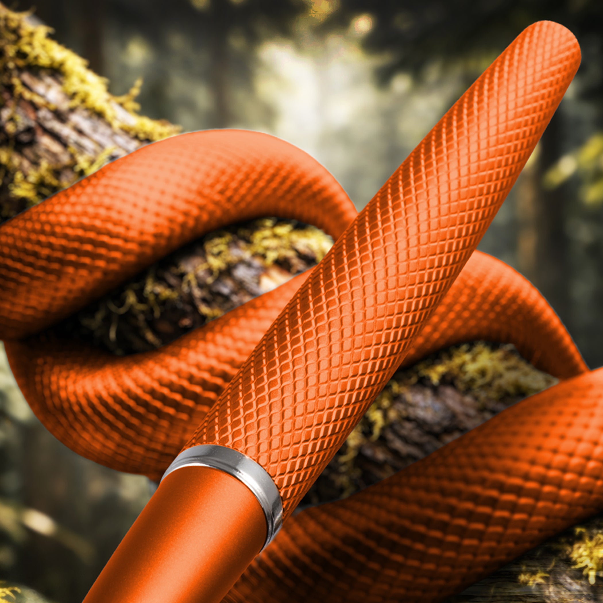 Diplomat Viper Orange Guilloche Rollerball Pen