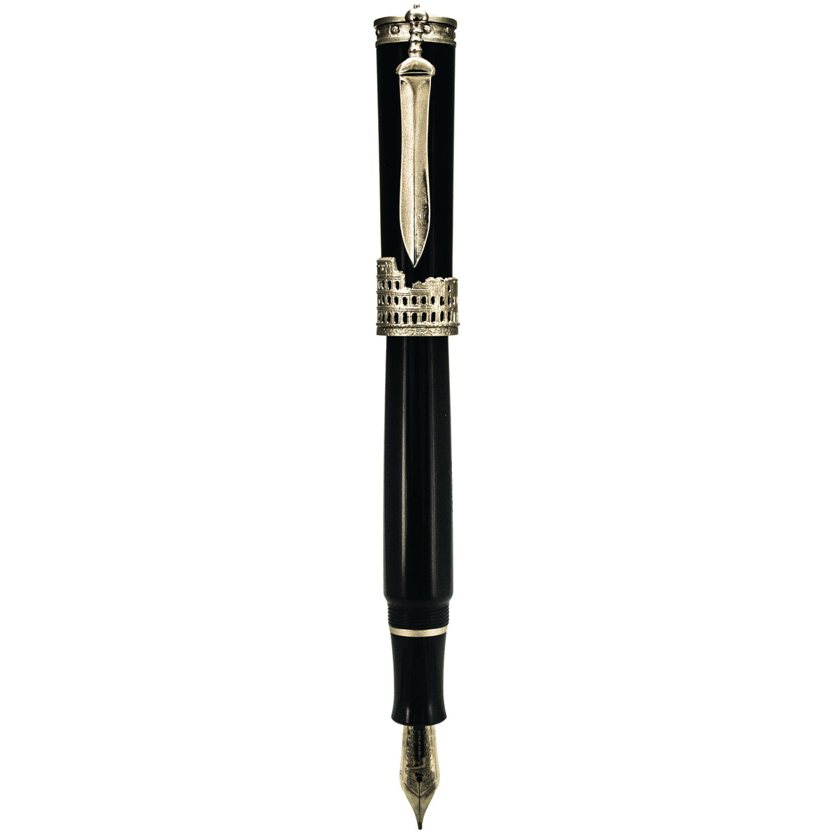 Stipula Gladiator Black Fountain Pen Medium - Minor Imperfections