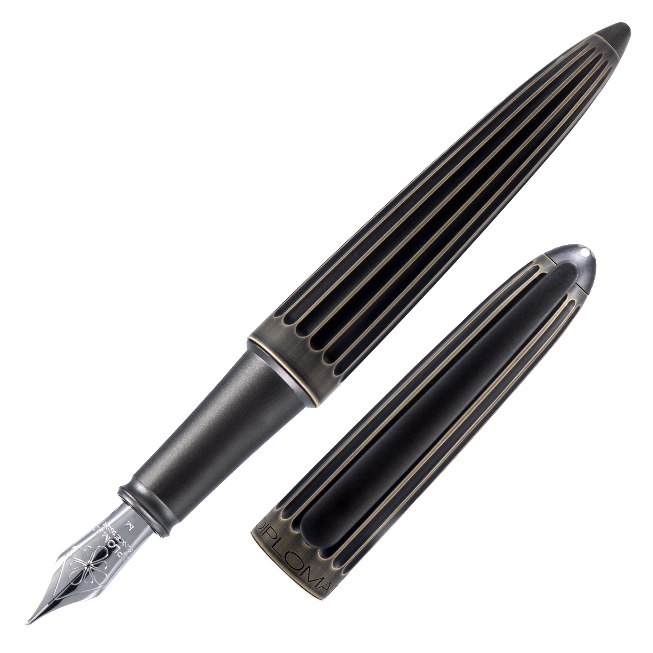 Diplomat Aero Oxyd Brass Fountain Pen