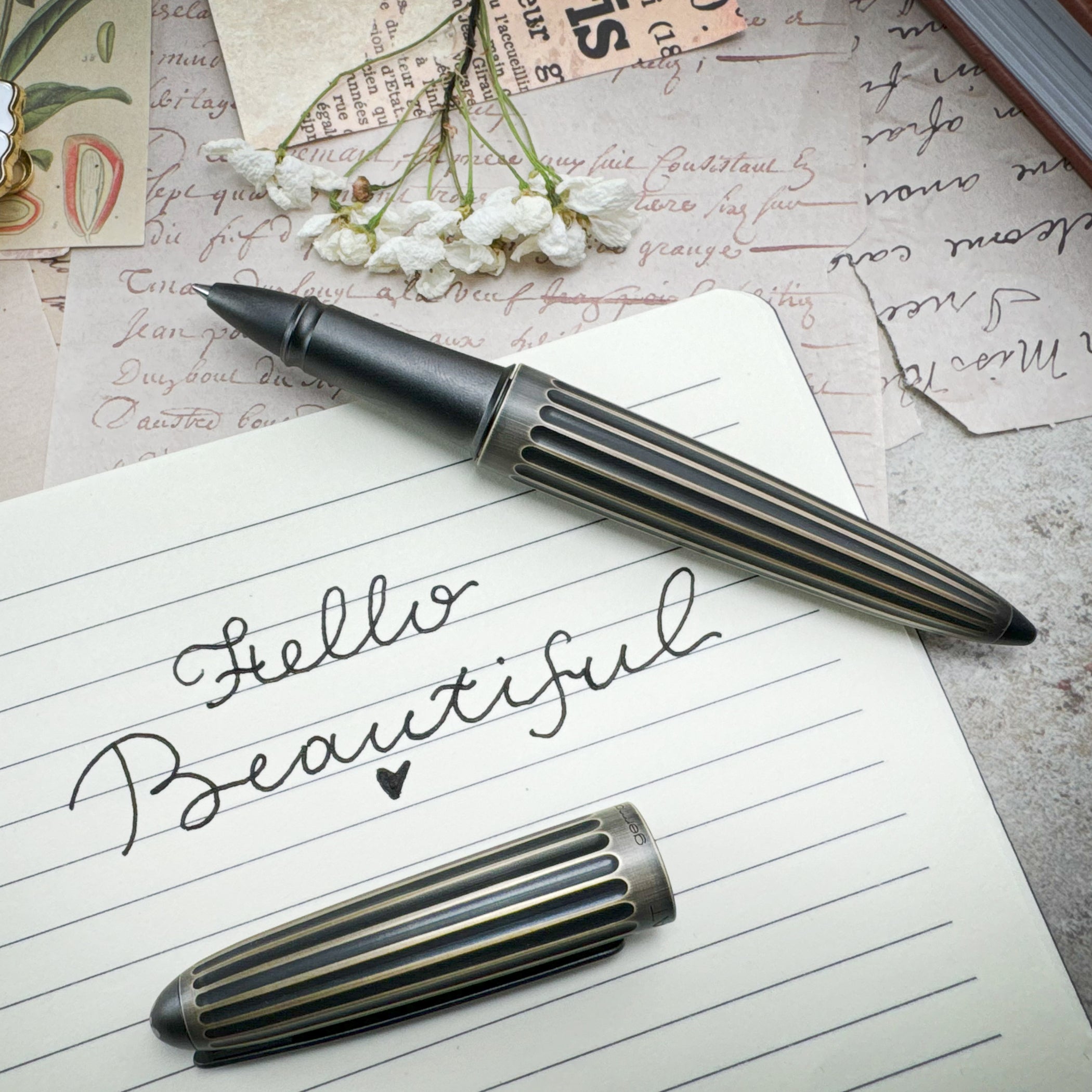 Diplomat Aero Oxyd Brass Rollerball Pen