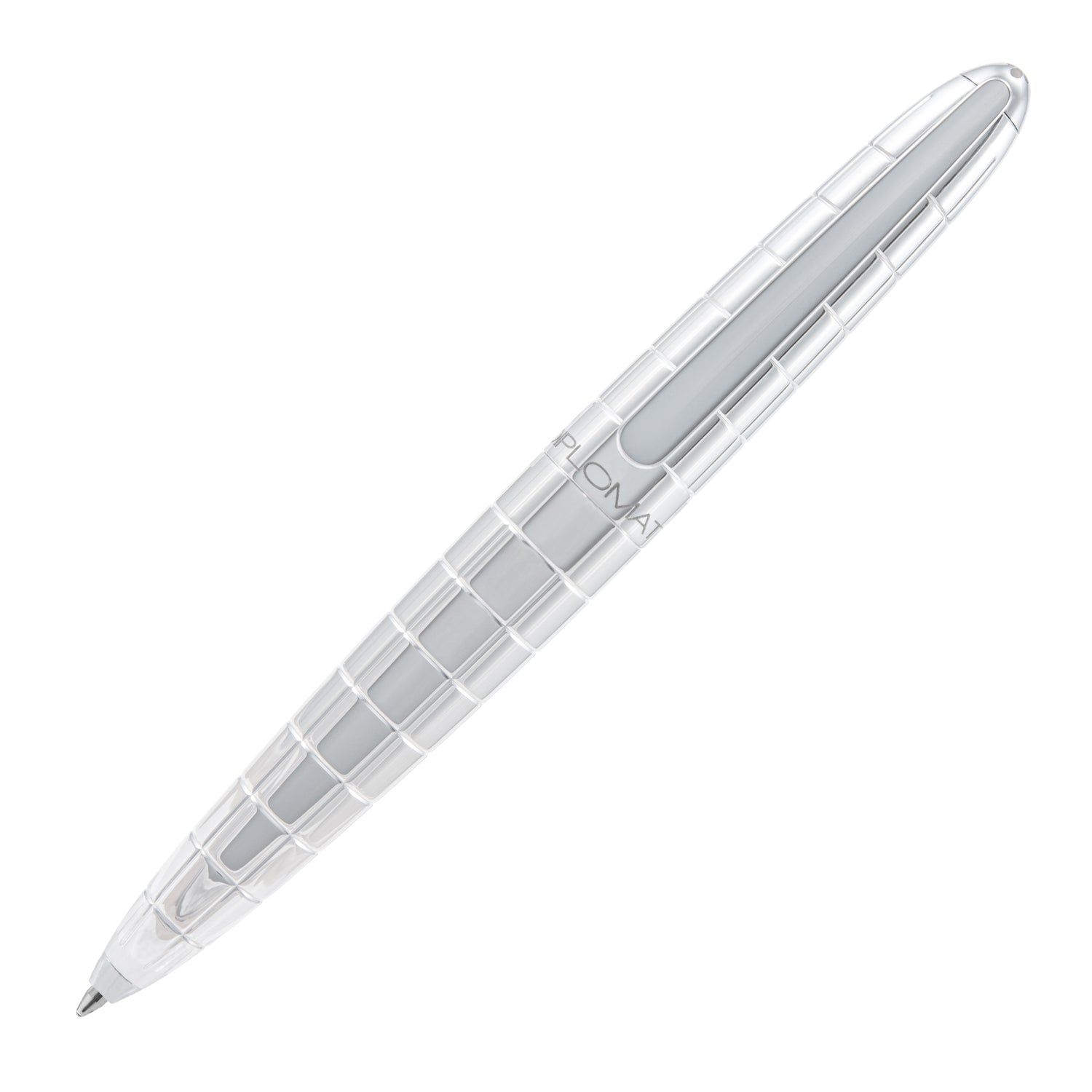 Diplomat Aero Rhomb Chrome easyFLOW Ballpoint Pen