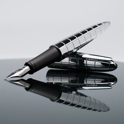 Diplomat Aero Rhomb Chrome Fountain Pen