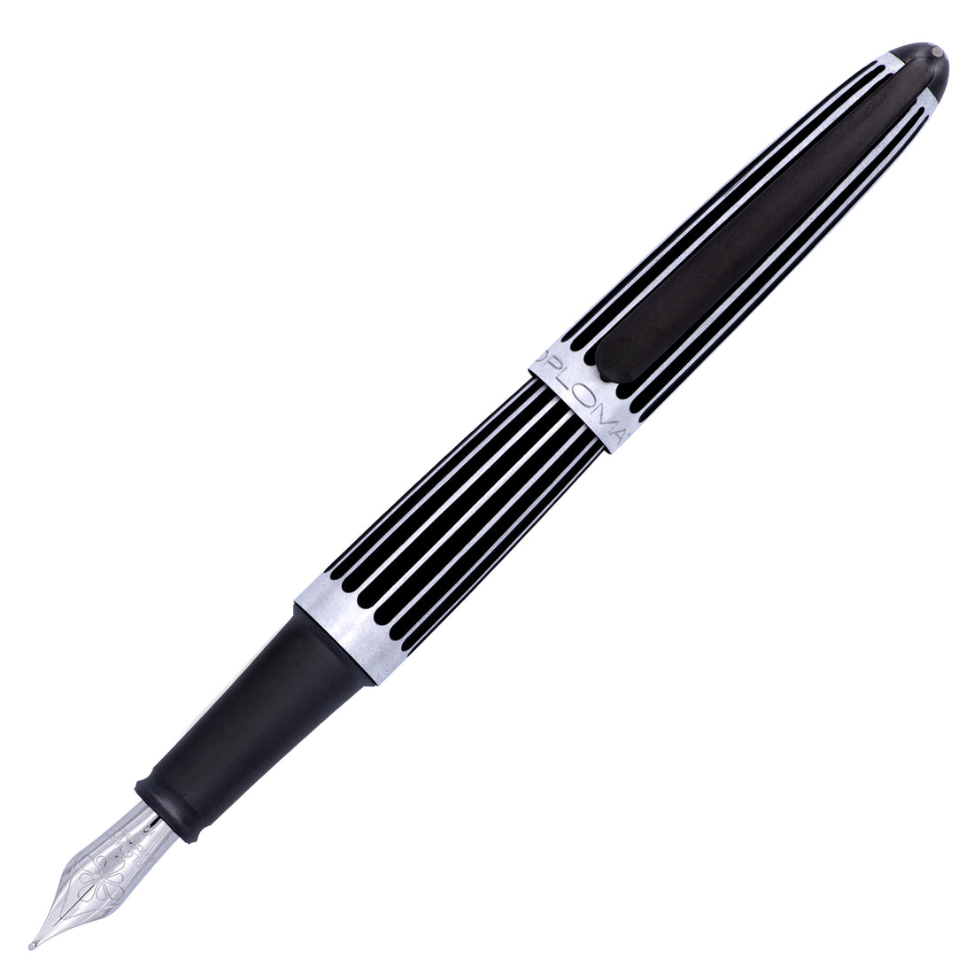 Diplomat Aero Stripes Black Fountain Pen