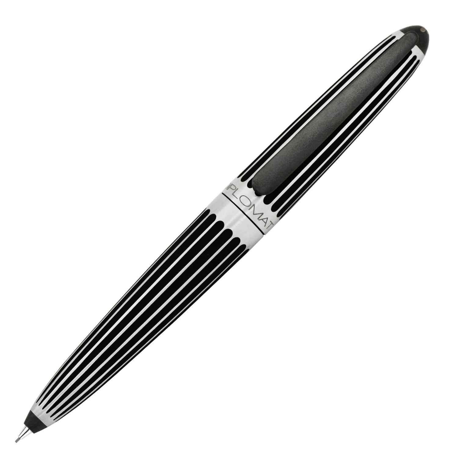 Diplomat Aero Stripes Black 0.7mm Mechanical Pencil