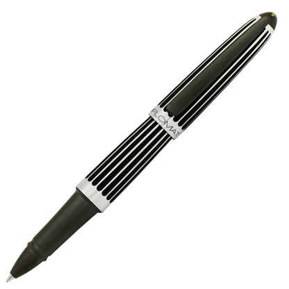 Diplomat Aero Stripes Black Rollerball Pen