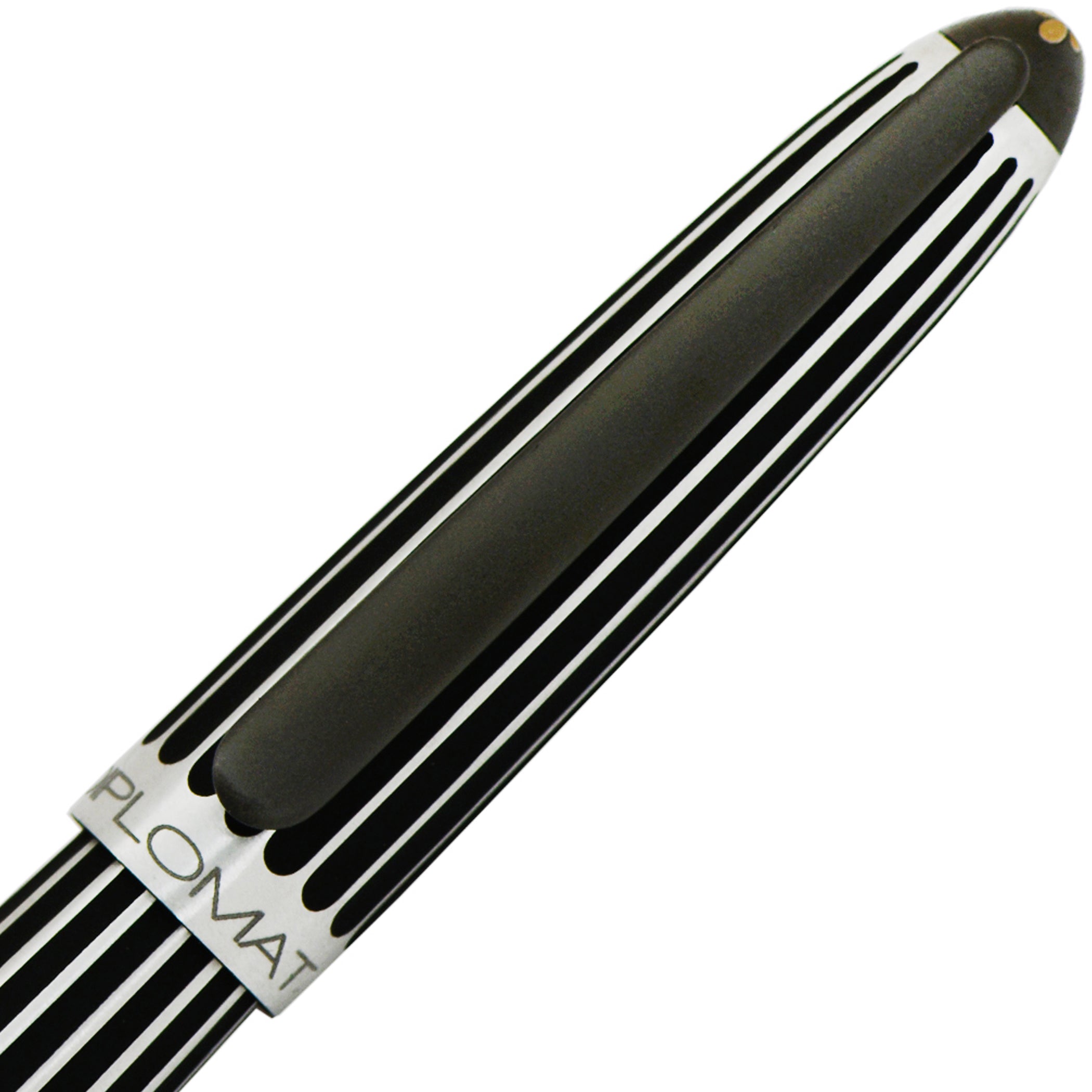 Diplomat Aero Stripes Black Rollerball Pen