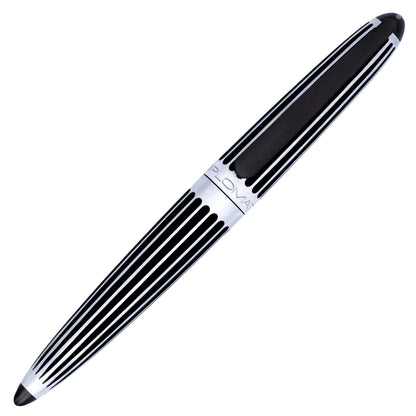 Diplomat Aero Stripes Black Rollerball Pen