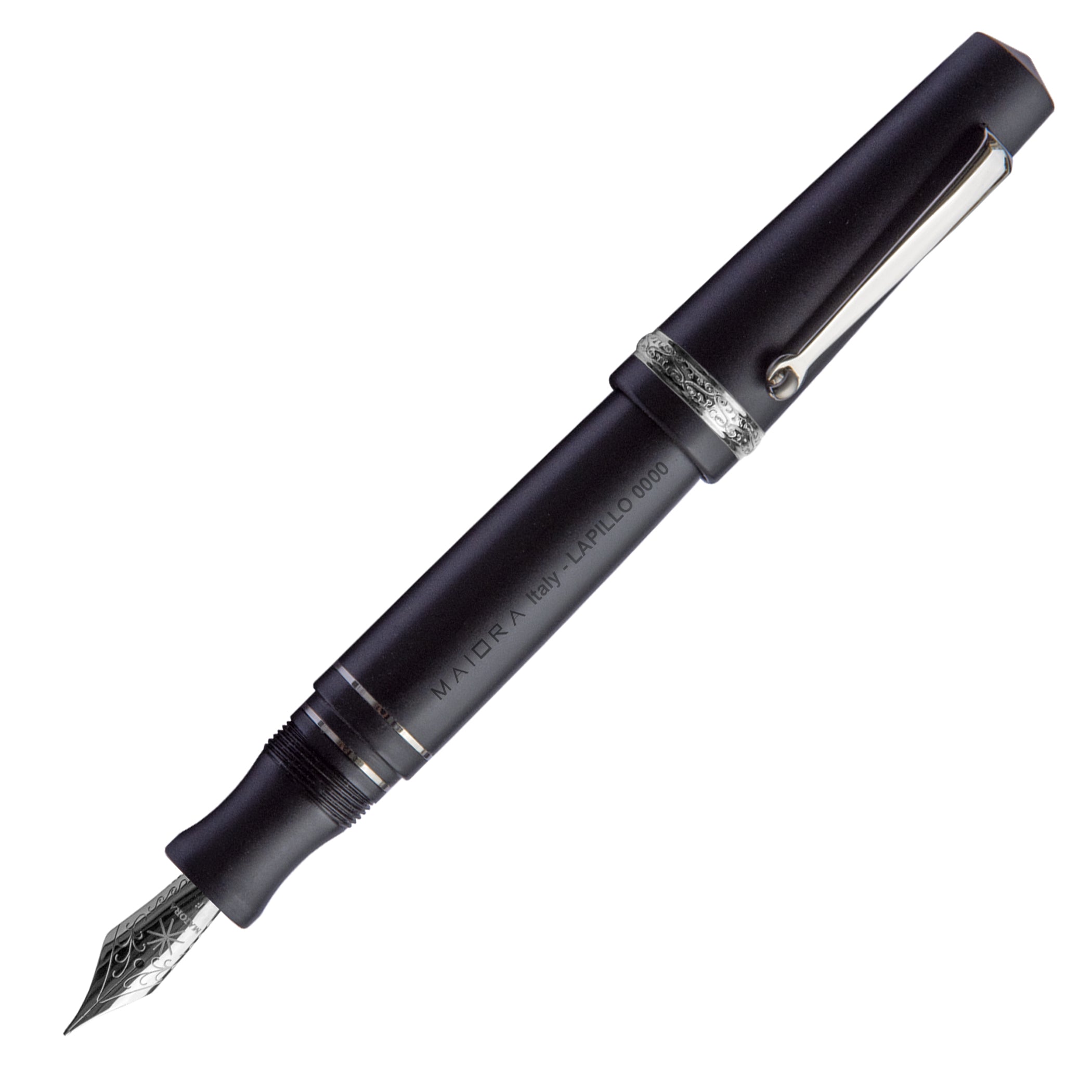 Maiora Aventus Lapillo(Black) Fountain Pen B Nib Like New