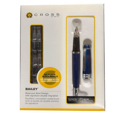 Cross Bailey Fountain Pen Medium - Blue