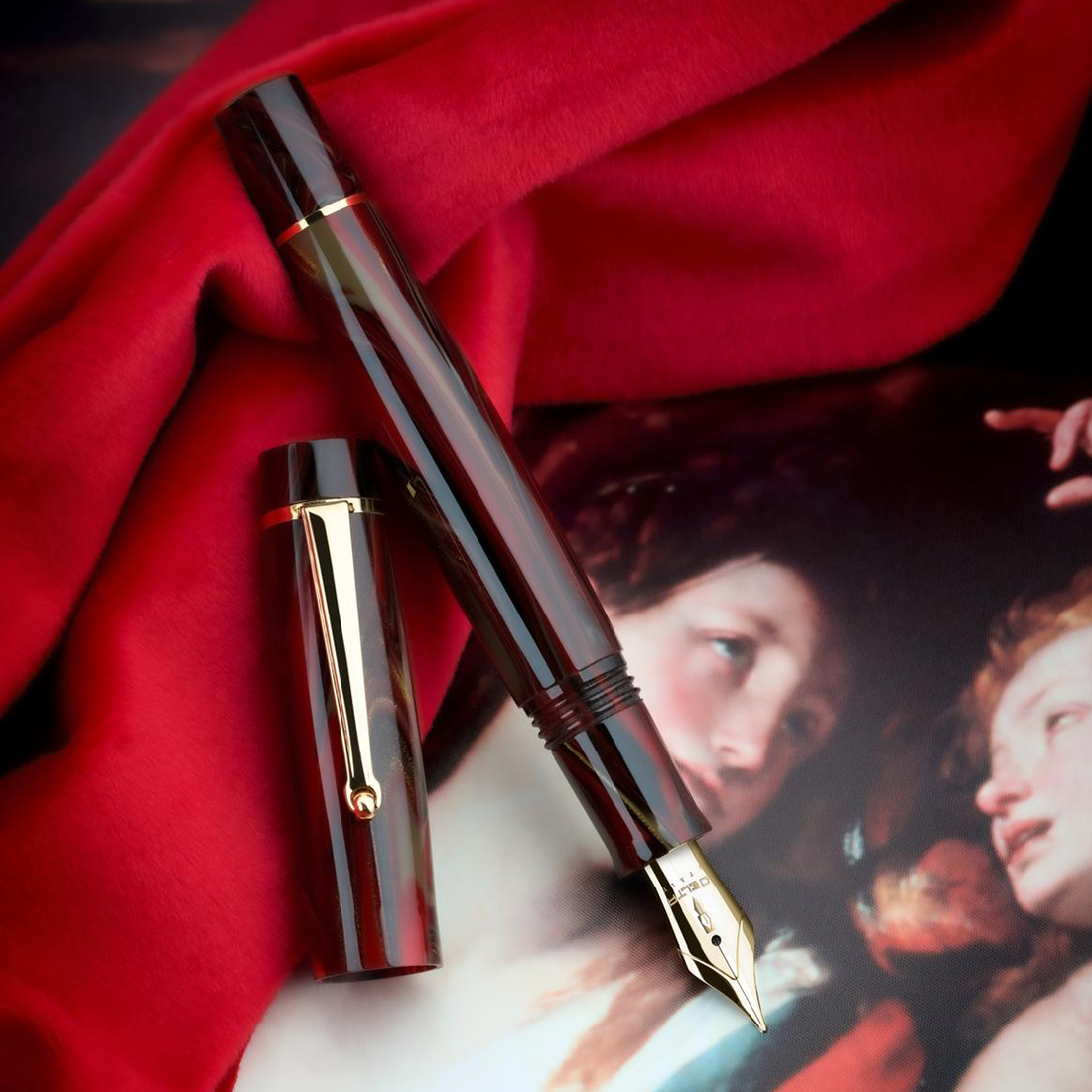 Delta Signs of The Time Barocco Fountain Pen Stainless Steel Nib
